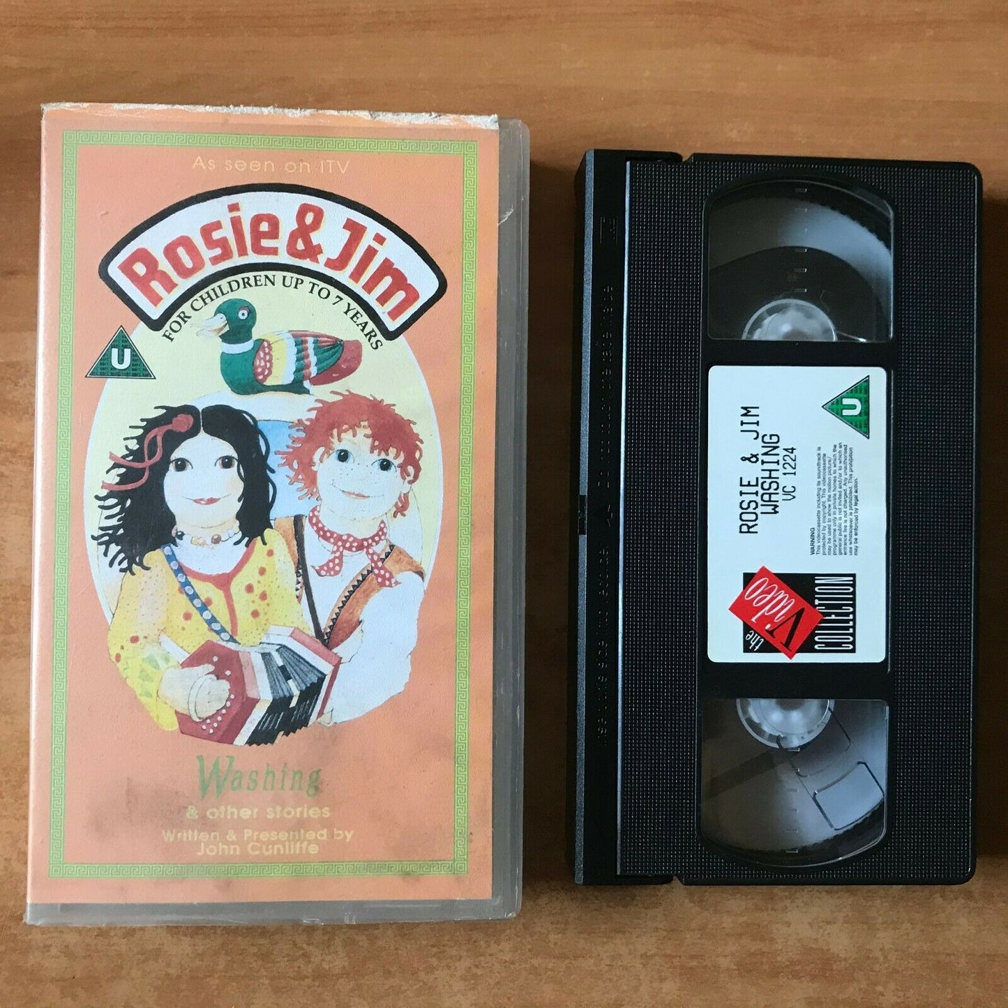 Rosie And Jim: Washing [John Cunliffe] Ragdoll Production - Children's - Pal VHS-