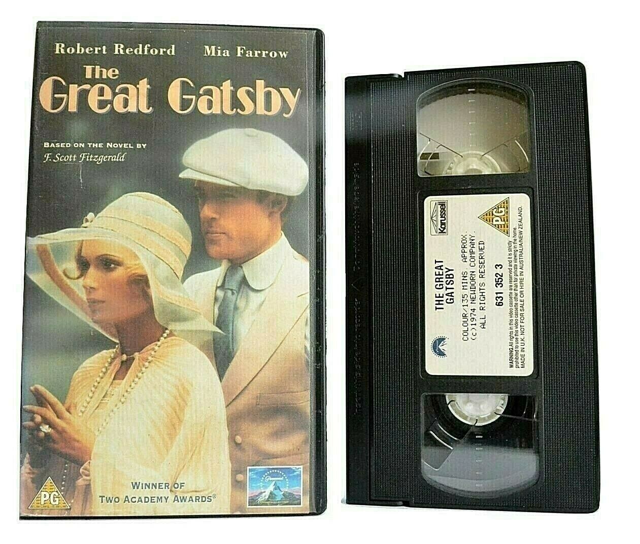 The Great Gatsby; [F. Scott Fitzgerald] - Romantic Drama - Robert Redford - VHS-