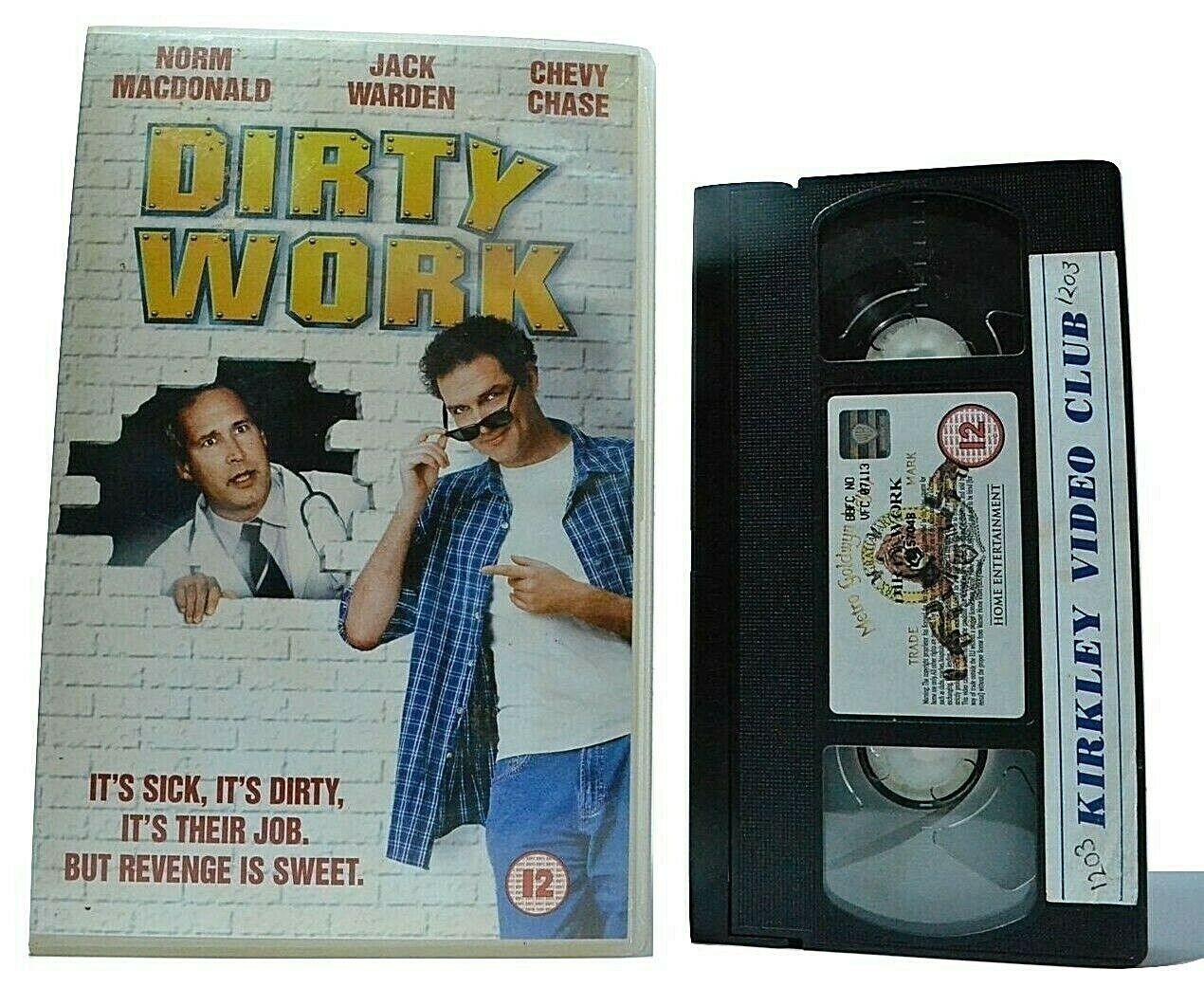 Dirty Work (1998): Black Comedy [Large Box] Rental - Chevy Chase - Pal VHS-