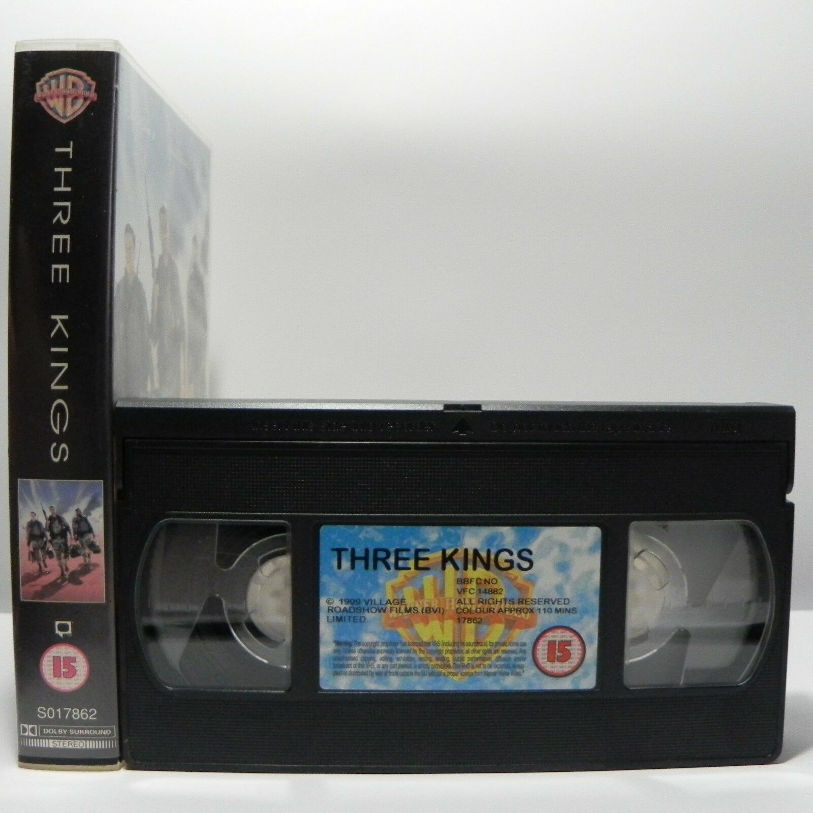 Three Kings: D.O.Russell Film - War Drama (1999) - G.Clooney/Ice Cube - Pal VHS-