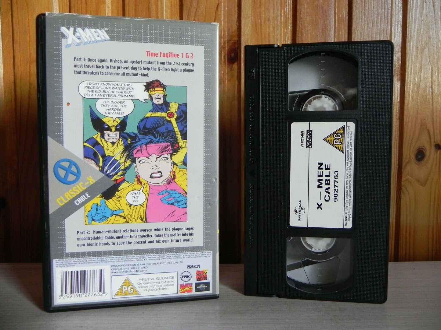 X-Men - Fox Kids Video - Classic-X - Cable - Time Fugitive 1&2 - Cartoon - VHS-