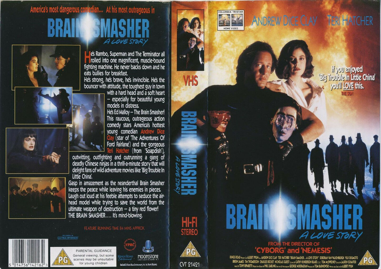 BRAIN SMASHER - Like Big Trouble In Little China - Teri Hatcher - Big Box - VHS-