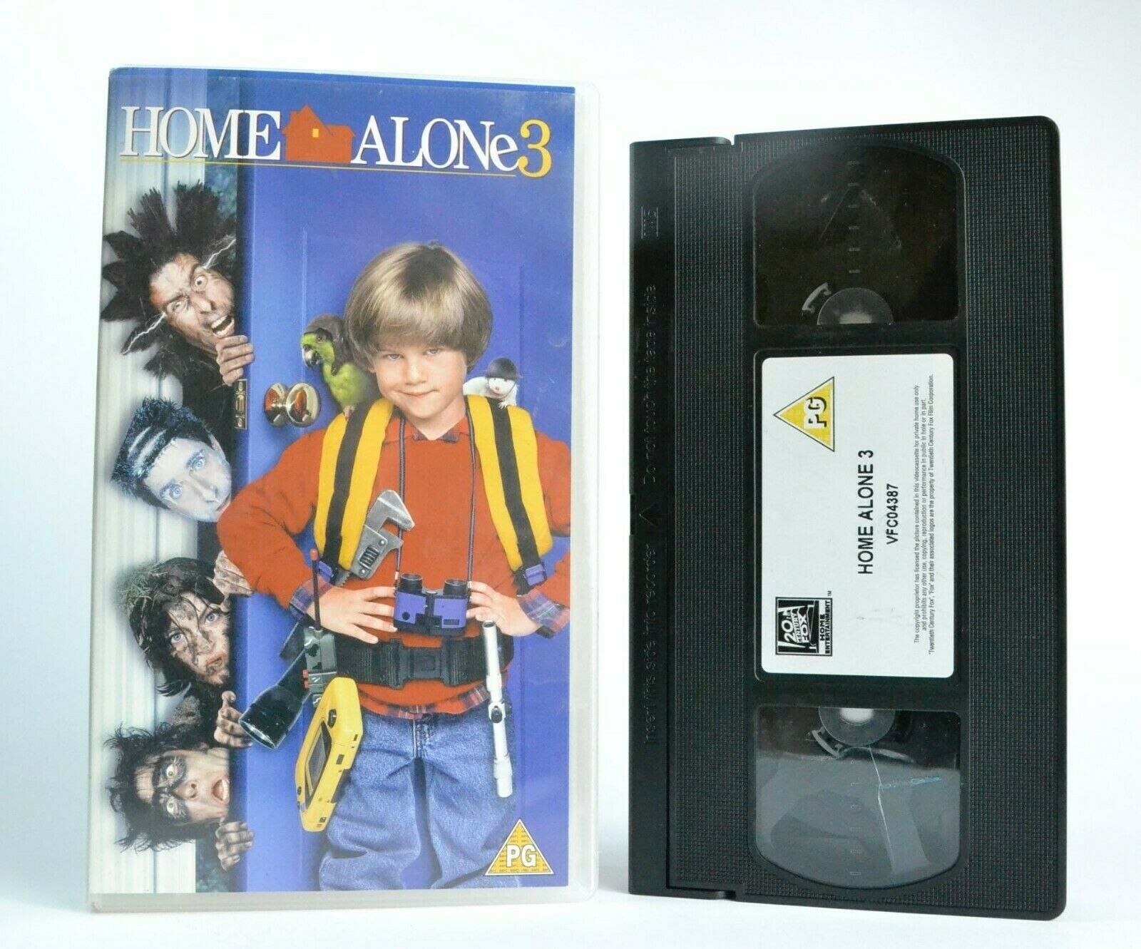 Home Alone 3 (1997): Family Comedy - A Boy In Big Trouble - Children's - Pal VHS-