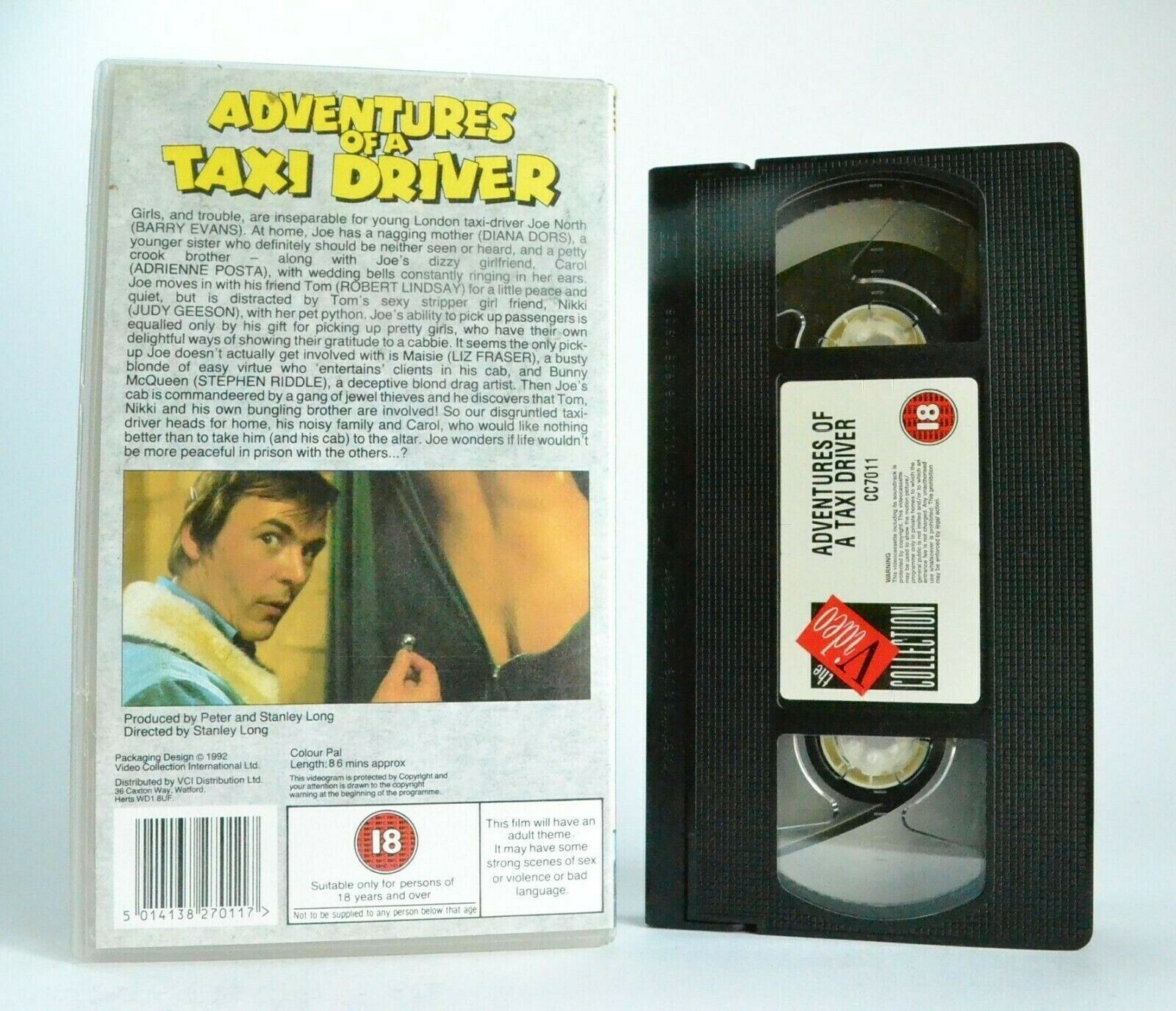 Adventures Of A Taxi Driver: Adult Comedy - Barry Evans/Judy Geeson - Pal VHS-