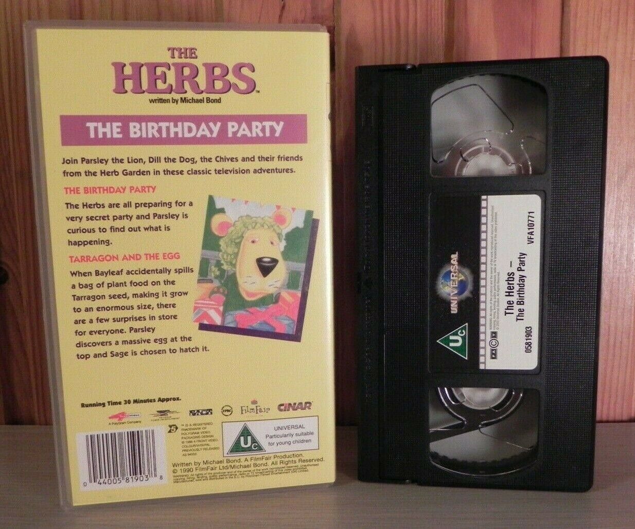 The Herbs: The Birthday Party - By Michael Bond - Animated - Kids - Pal VHS-