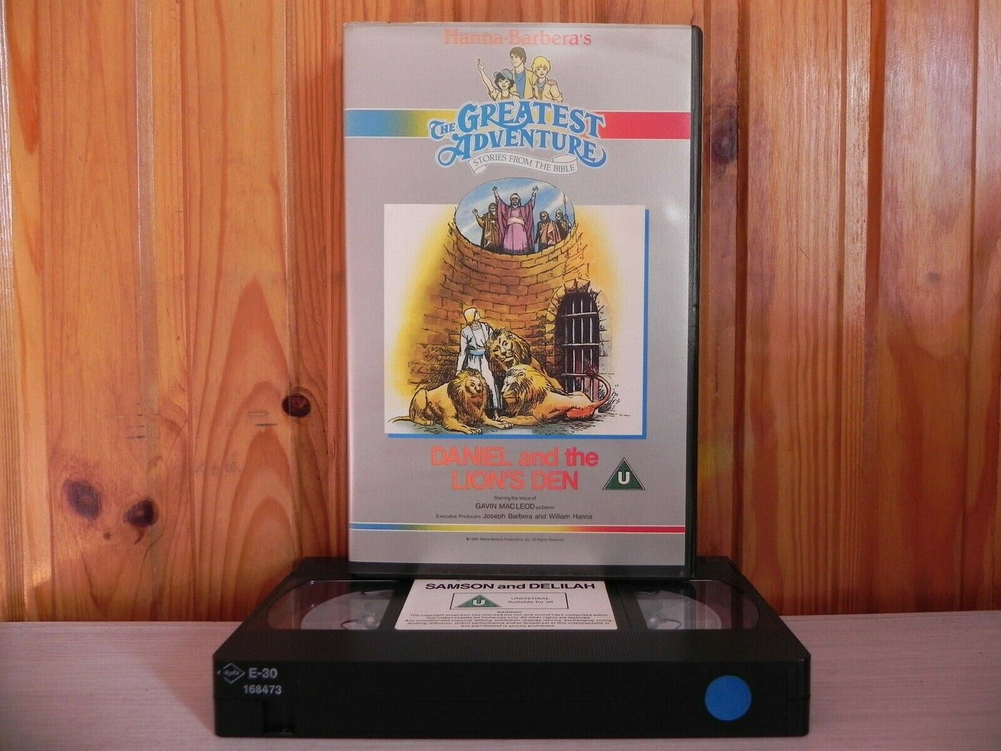 Stories From The Bible [Hanna Barbera]: Daniel & The Lions Den - Large Box - Pal VHS-