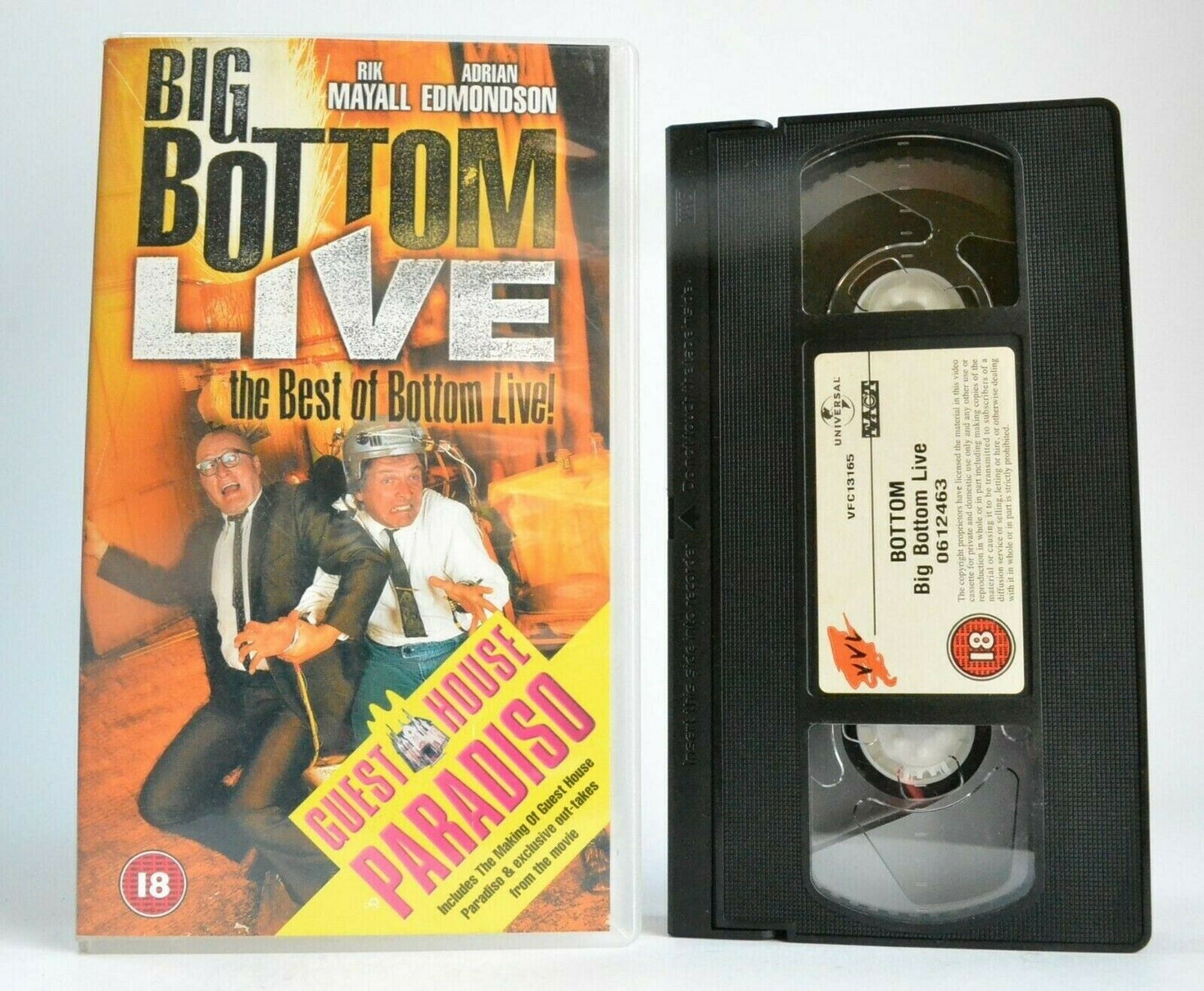 Big Bottom Live: The Best Of - Guest House Paradiso - Comedy - Rik Mayall - VHS-