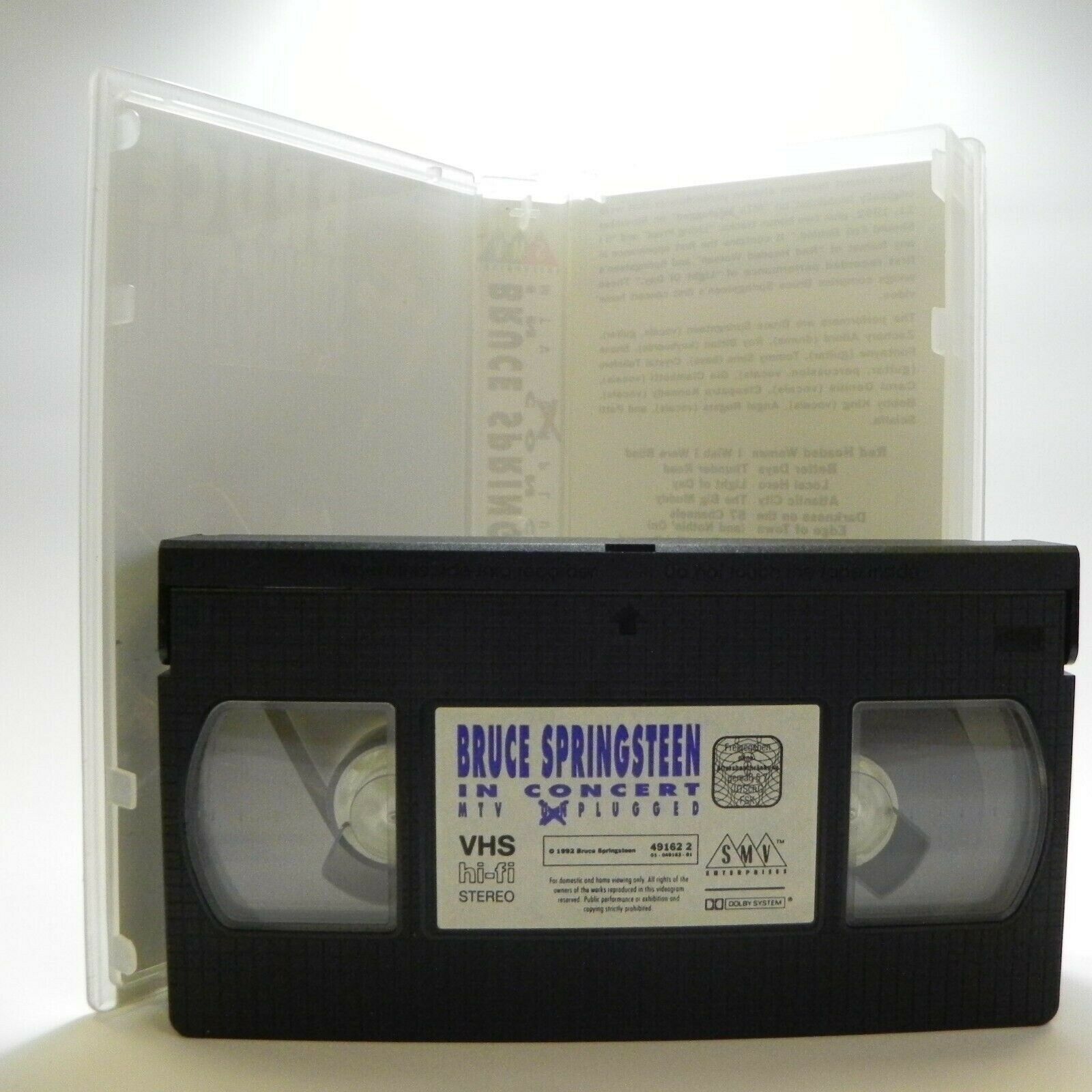 Bruce Springsteen In Concert - MTV Unplugged - Live Performance - Music - VHS-