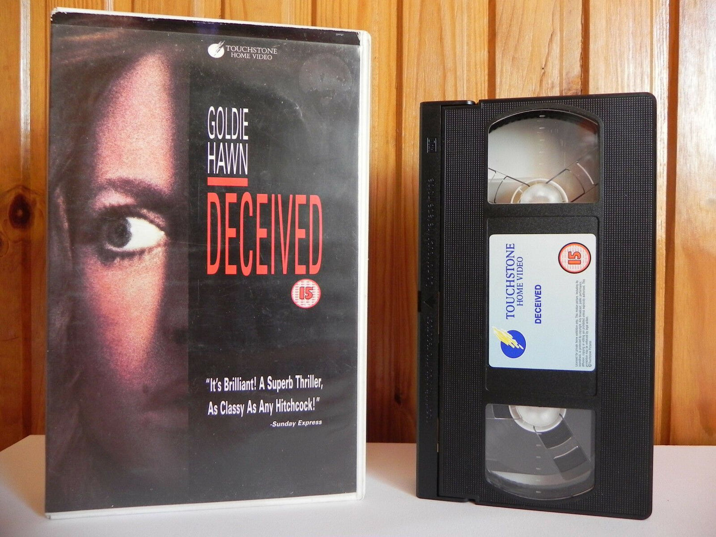 Deceived - Touchstone - Thriller - Sample - Goldie Hawn - Large Box - Pal VHS-