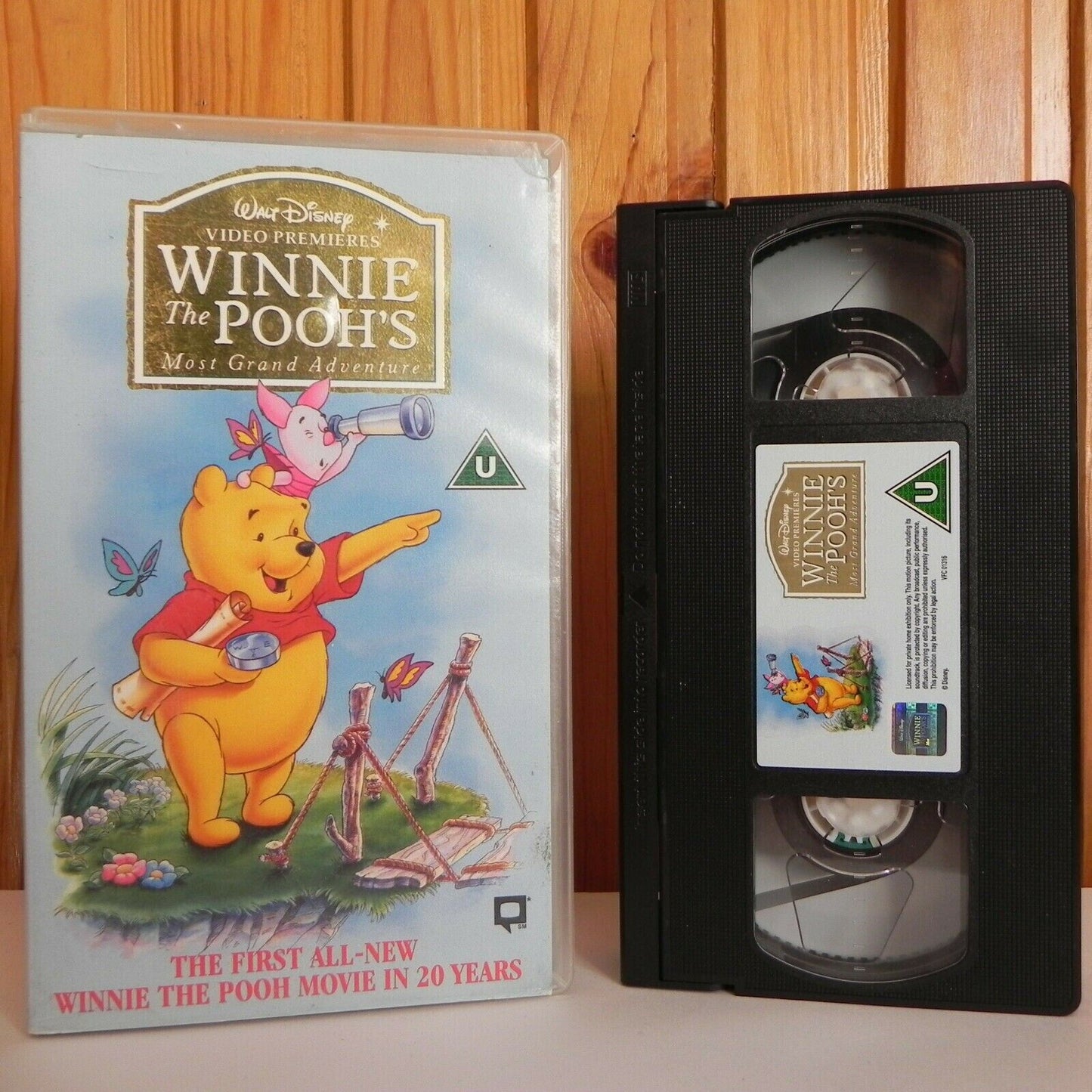 Winnie The Pooh's Most Grand Adventure - Walt Disney - Animated - Kids - Pal VHS-