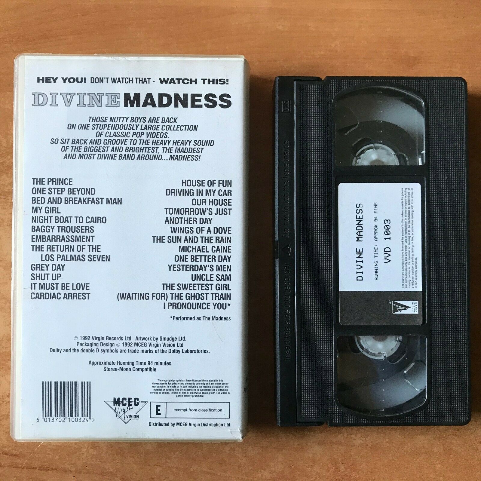 Divine Madness: 25 Legendary Videos - 'One Step Beyond' - Pop Music - Pal VHS-