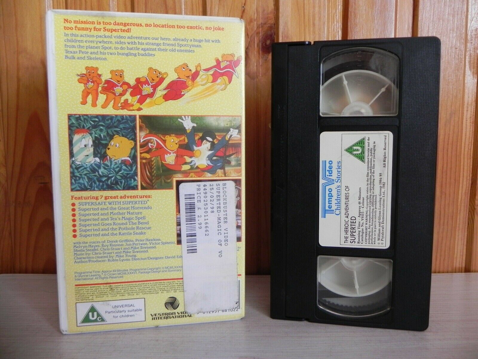 The Magic Of SuperTed - Mach 2 - Featuring 7 Great Adventures - Cartoon - VHS-