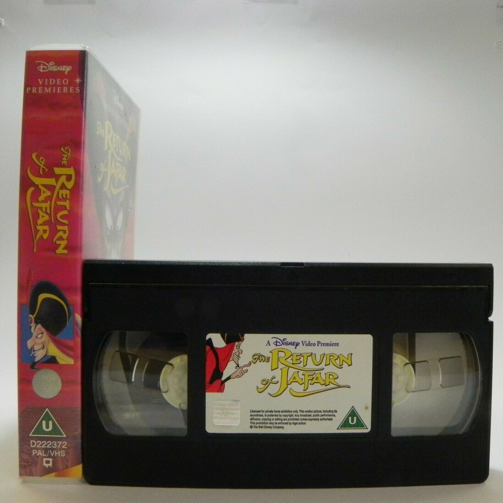 The Return Of Jafar - Disney - Alladin's Adventures - Animated - Kids - Pal VHS-