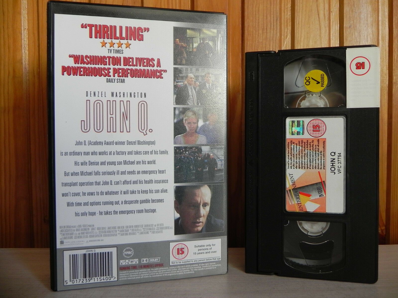 John Q. - Thriller - Denzel Washington - Robert Duvall - James Woods - Pal VHS-