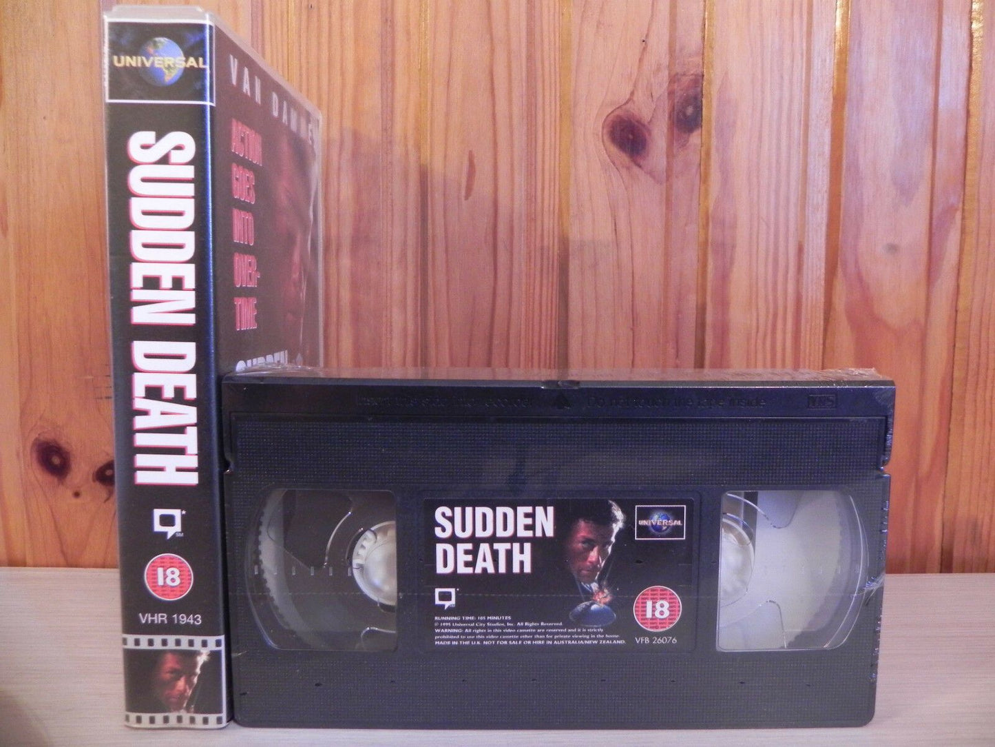 Sudden Death - Van Damme - Martial Arts - New And Sealed - Universal VHS - Video-