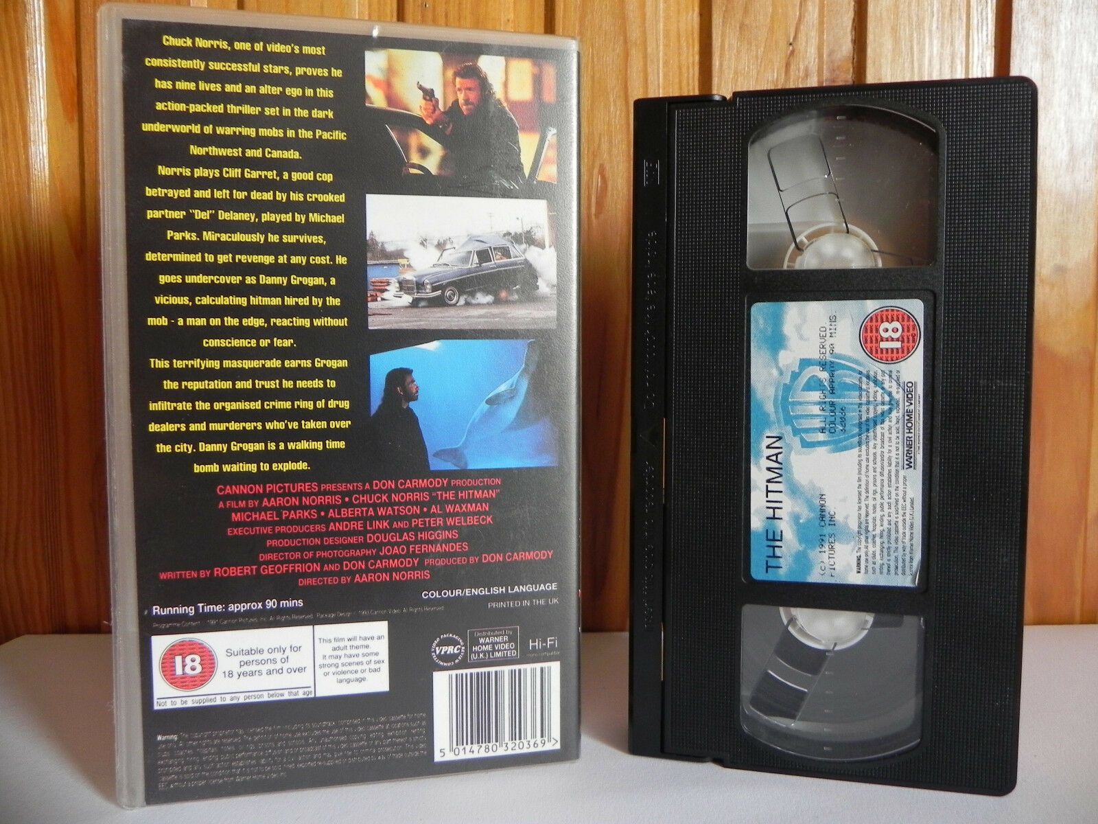 The Hitman - Cannon - Action - Cert (18) - Chuck Norris - Alberta Watson - VHS-