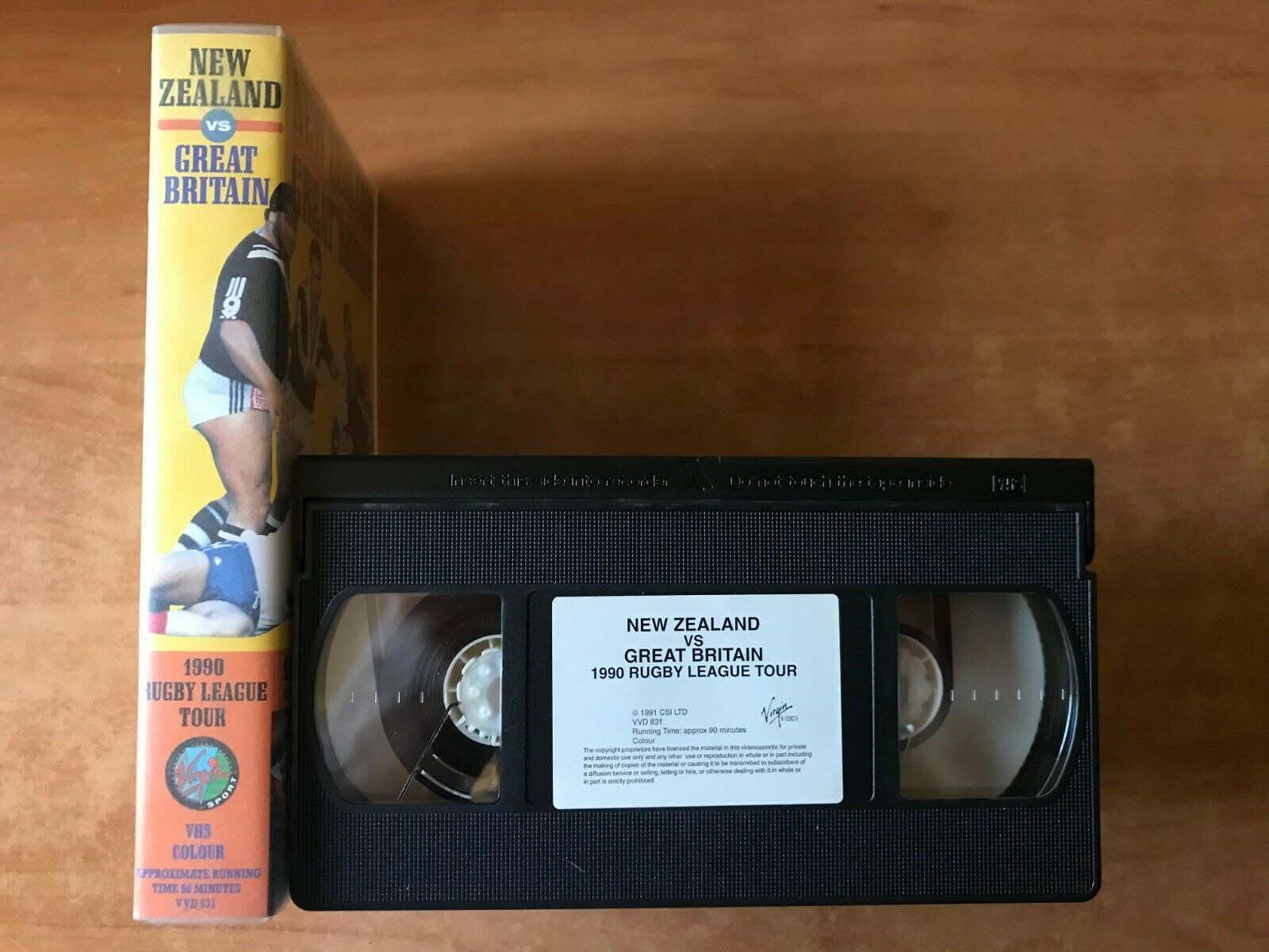 New Zealand Vs Great Britain (Virgin Sport); [1990 Rugby League Tour] Pal VHS-