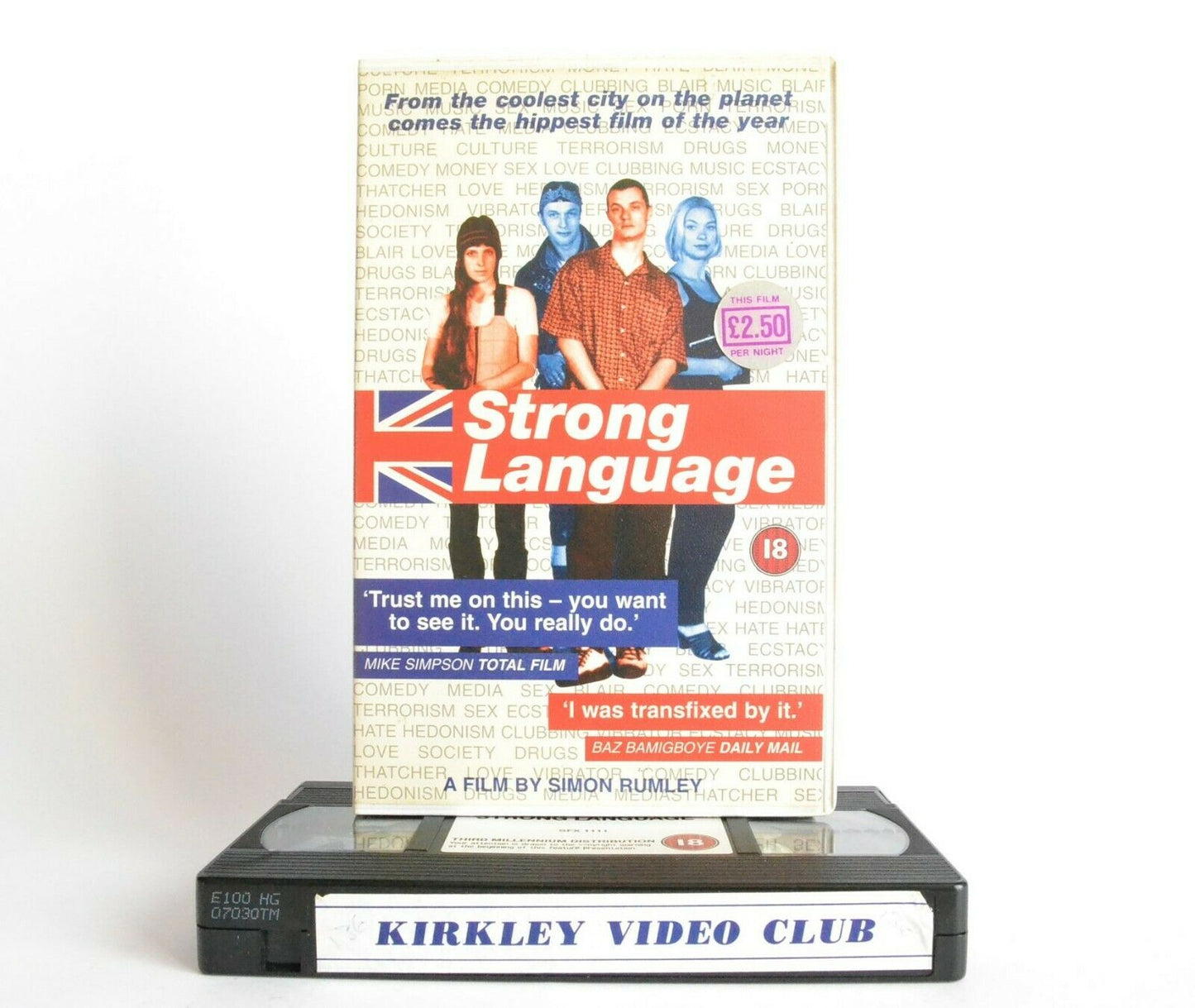 Strong Language: Comedy - Large Box - Ex-Rental - Ninties Youth Culture - VHS-