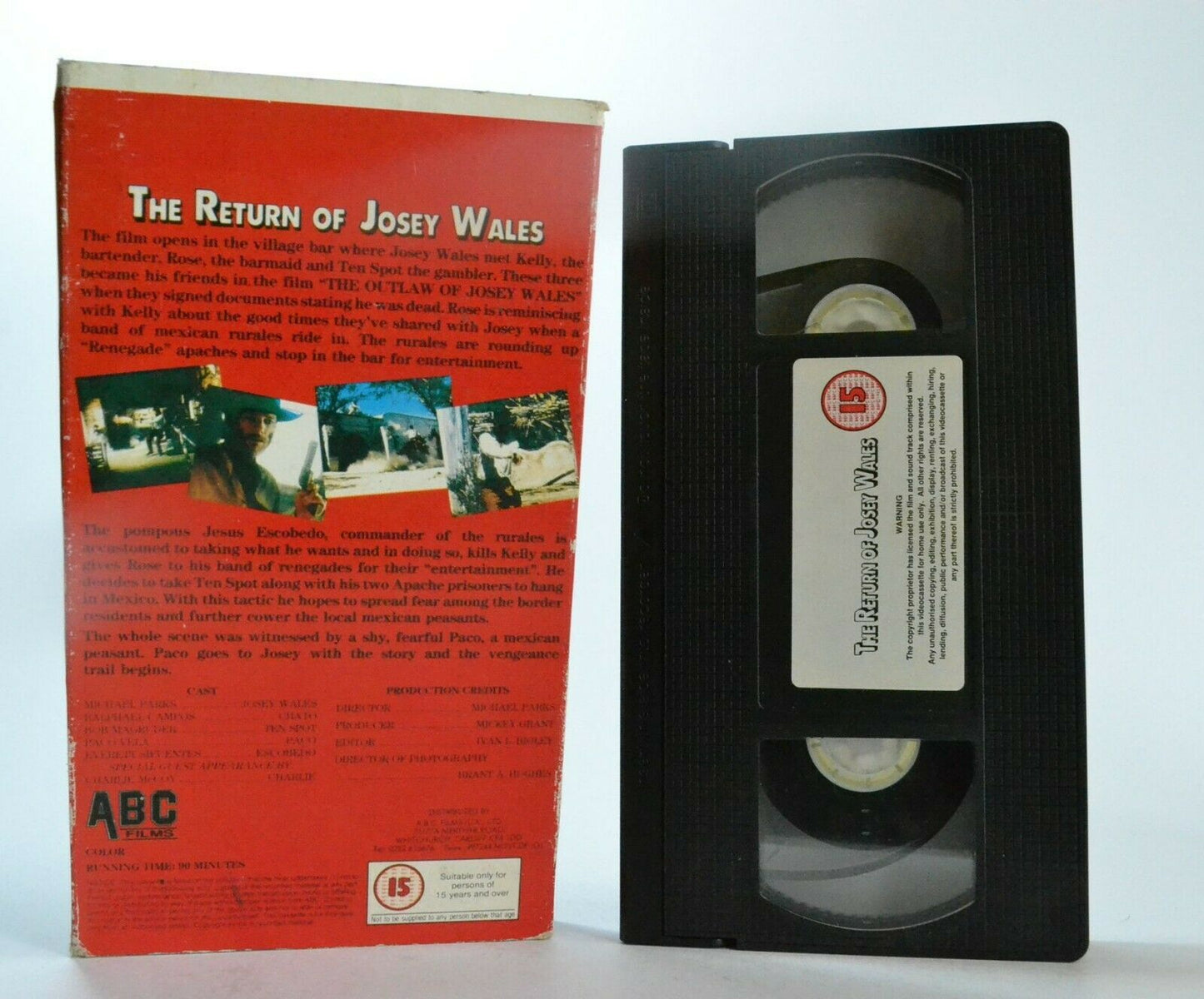The Return Of Josey Wales (ABC Films) - Carton Box - Western - M.Parks - Pal VHS-