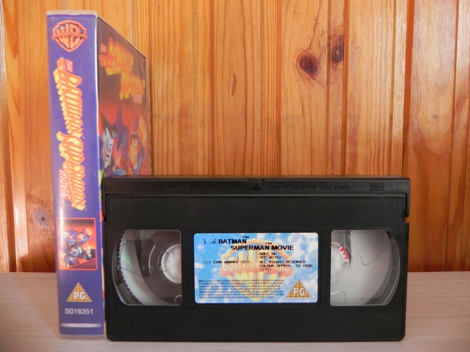 The Batman & Superman Movie - Cartoon Edition - Children's Video - 58 Mins - VHS-