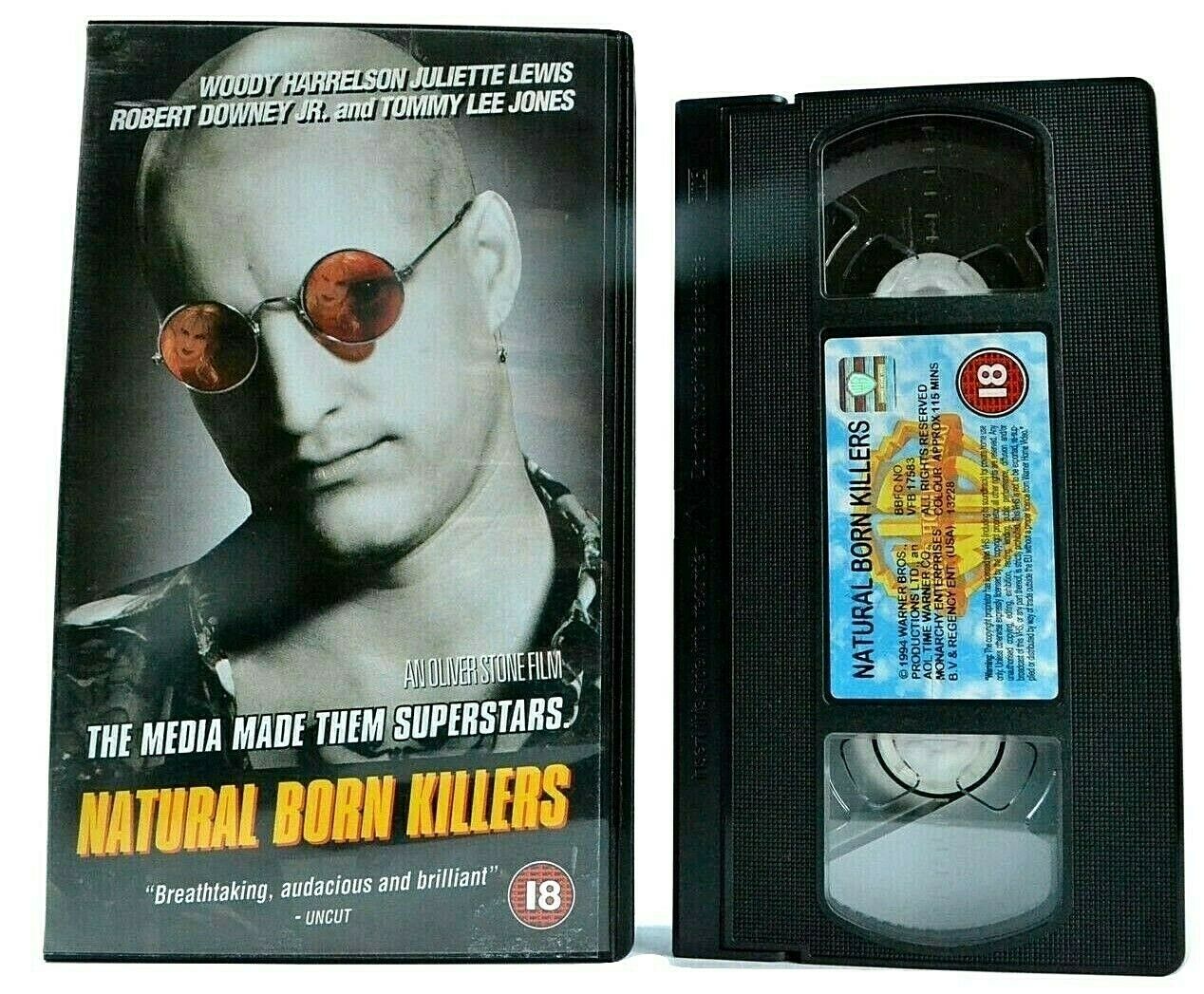 Natural Born Killers: W. Harrelson & J. Lewis - Thriller [Oliver Stone] - VHS-