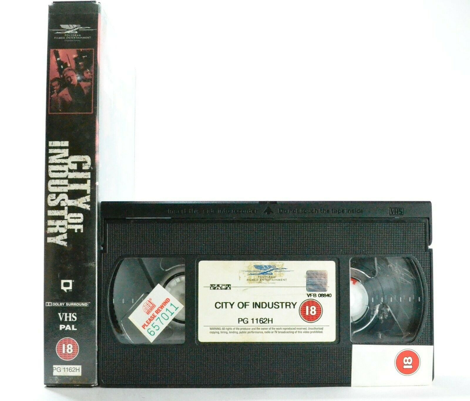 City Of Industry: Neo-Noir Crime Thriller - Large Box - Harvey Keitel - Pal VHS-