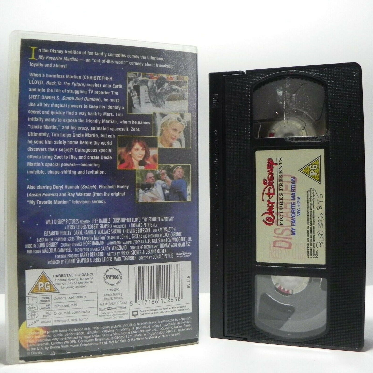 My Favorite Martian - Disney - Out Of This World Comedy - Jeff Daniels - Pal VHS-