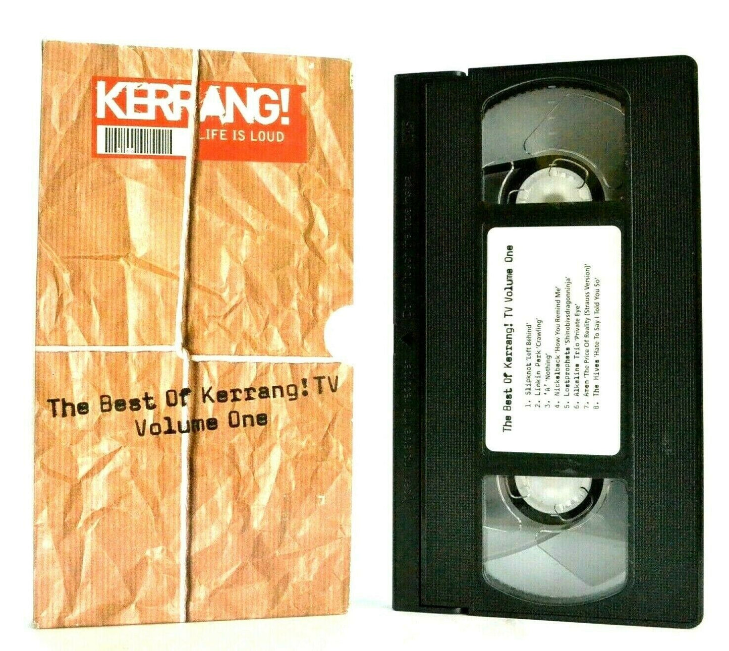 Kerrang!: The Best Of - Vol.1 - Music Videos - Carton Box - Slipknot - Pal VHS-