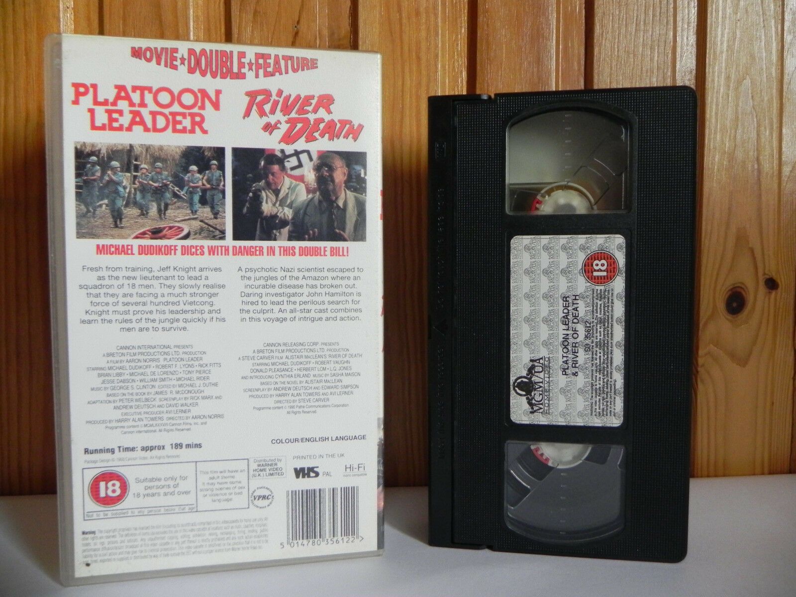 Platoon Leader/River Of Death - Cannon - Action - Michael Dudikoff - Pal VHS-