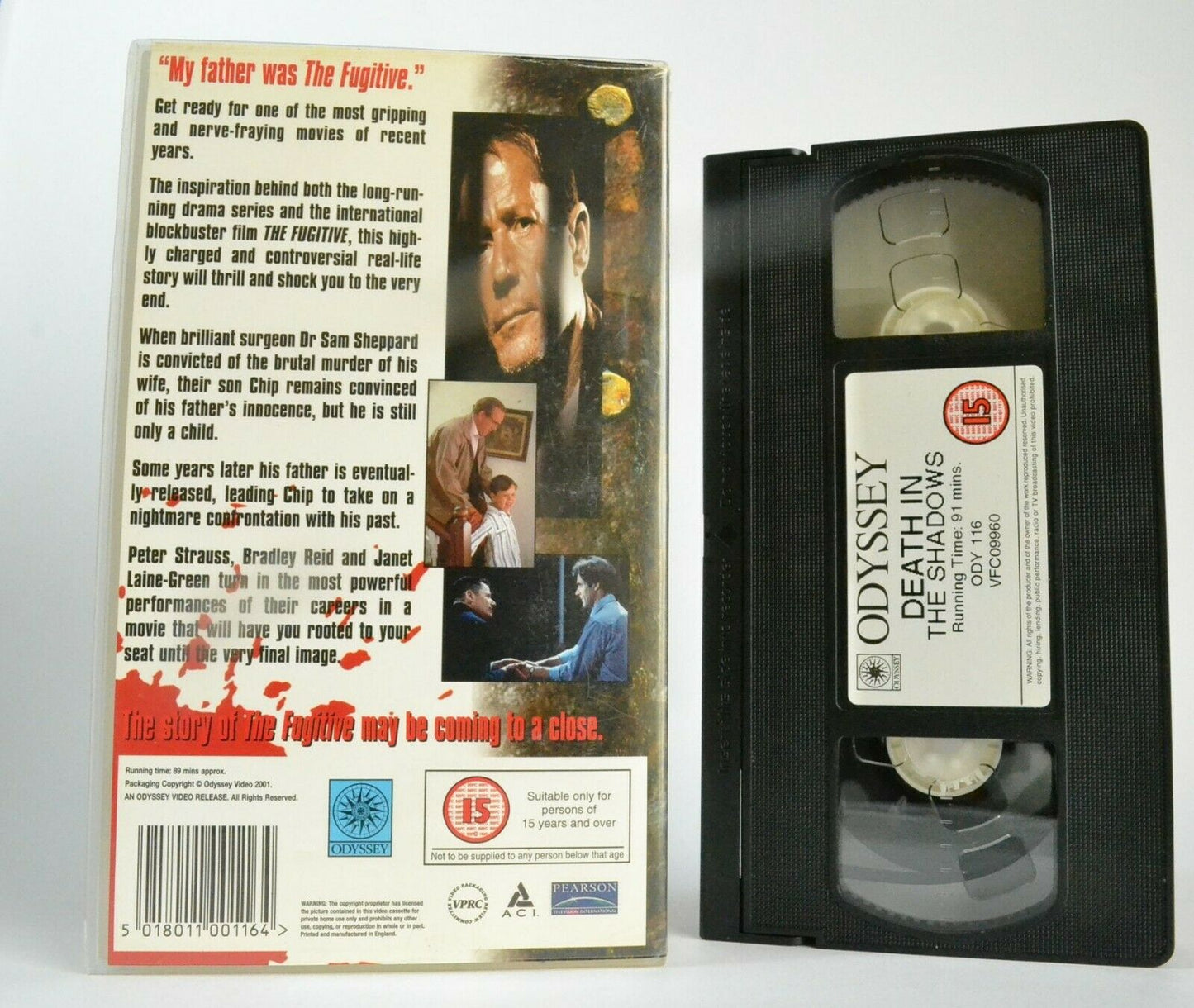 Death In The Shadows: (1988) Made For T.V. - Drama - Peter Strauss - Pal VHS-
