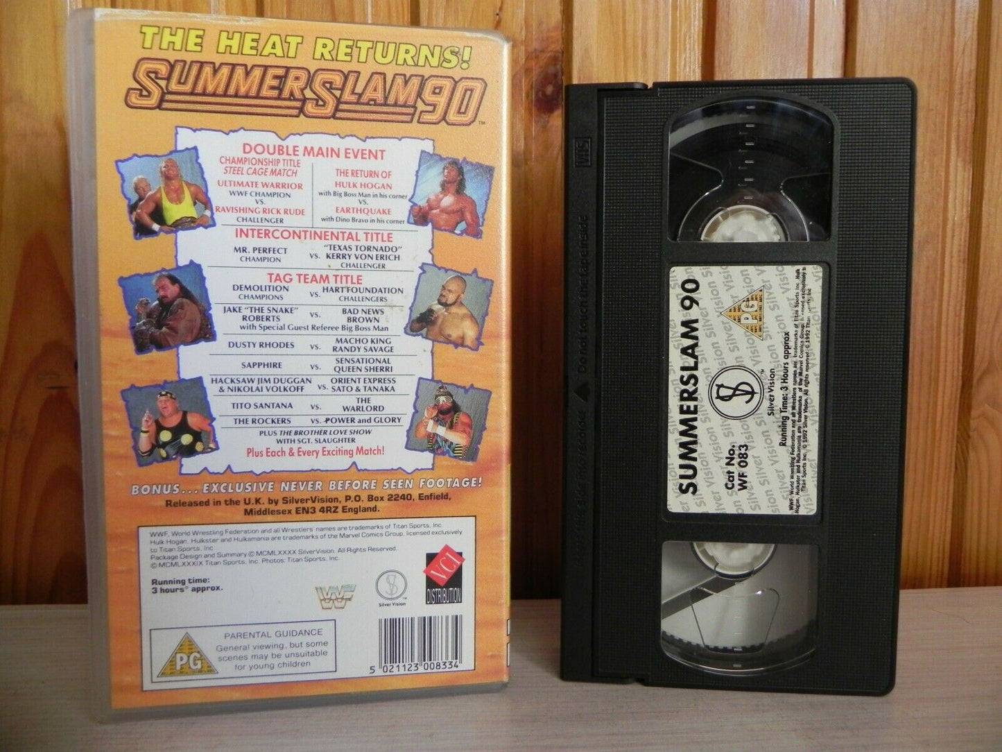 Summer Slam '90 - The Heat Return - Double Main Event - Wrestling - Pal VHS-