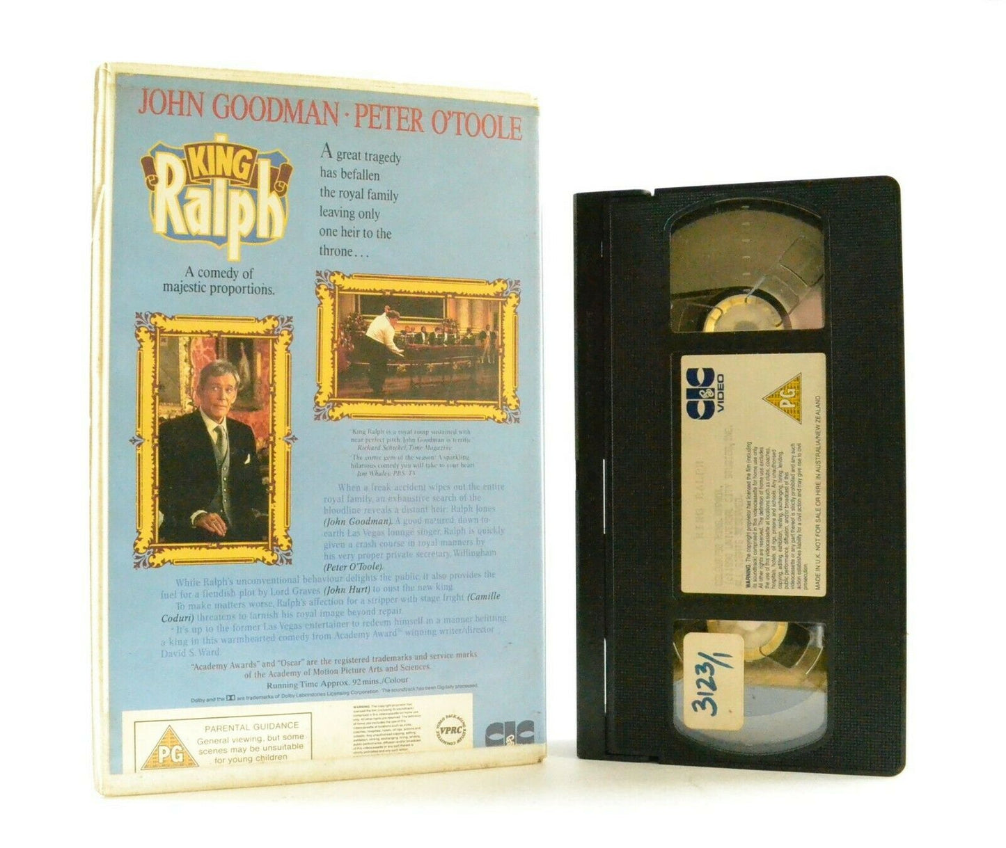 King Ralph: CIC Video (1990) - Large Box - Comedy - J.Goodman/P.O'Toole - VHS-
