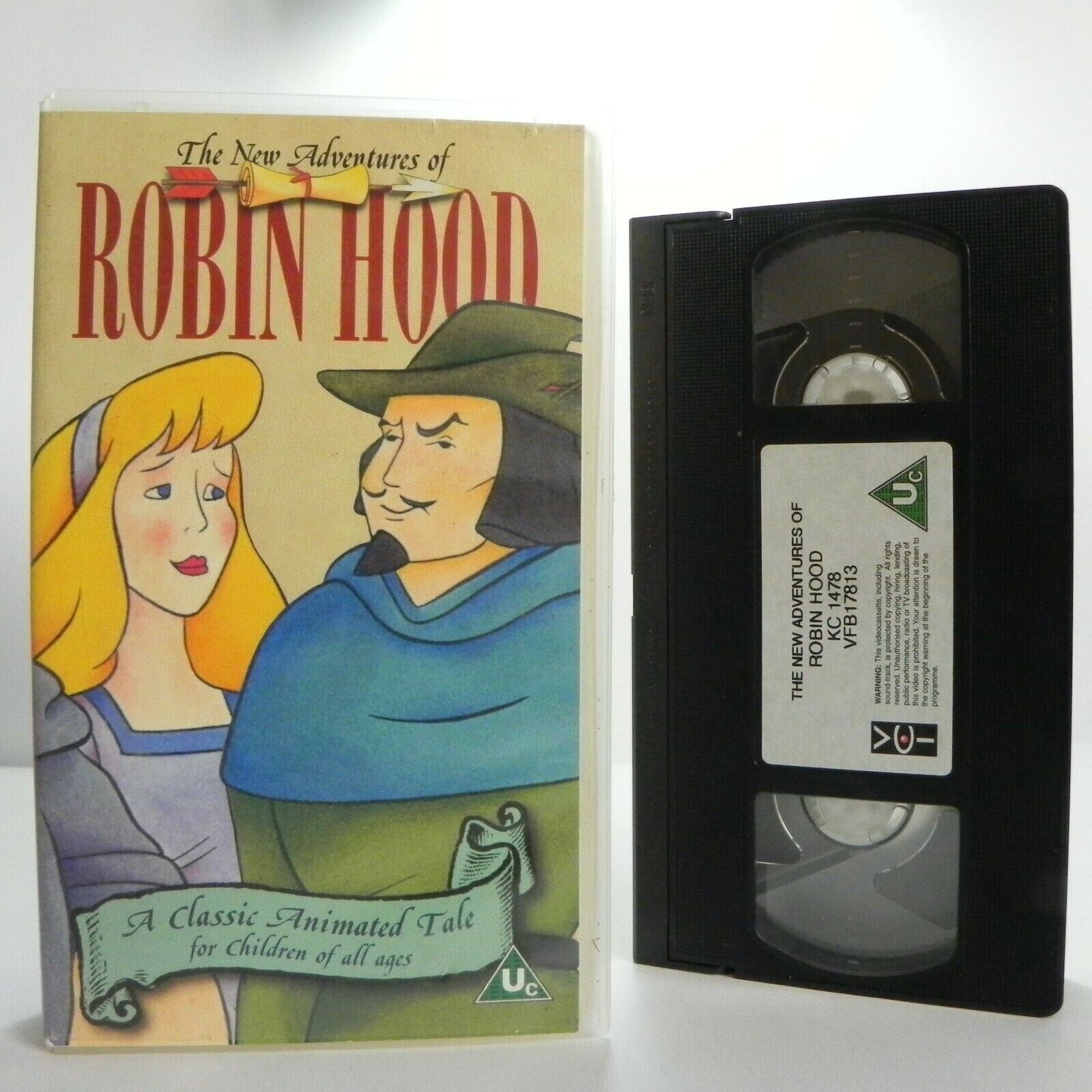 The New Adventures Of Robin Hood - Animated - Classic Story - Children's - VHS-