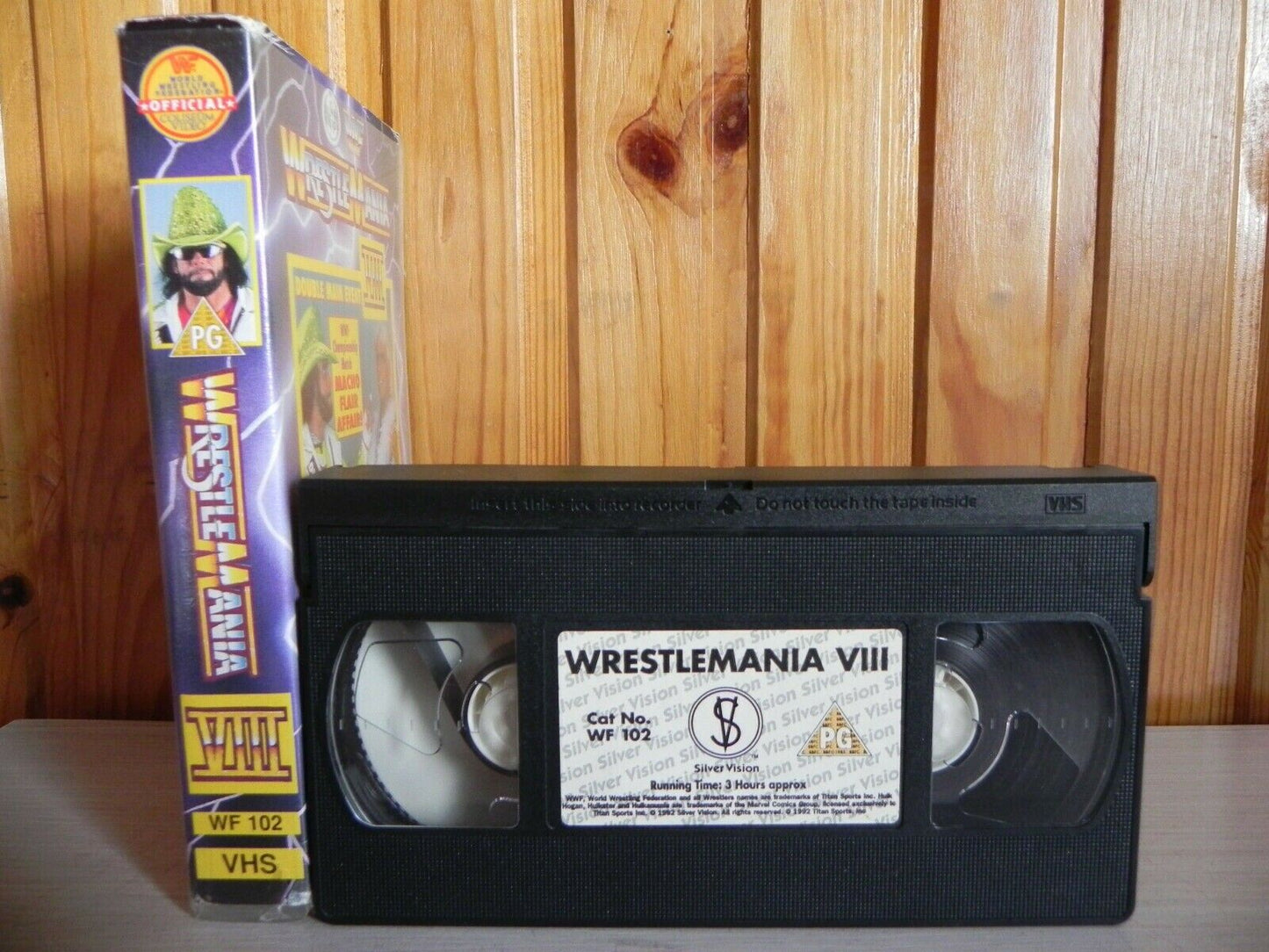 WrestleMania 8 - Hulk Hogan VS Sid Justice - Rick Flair VS Macho Man - Pal VHS-