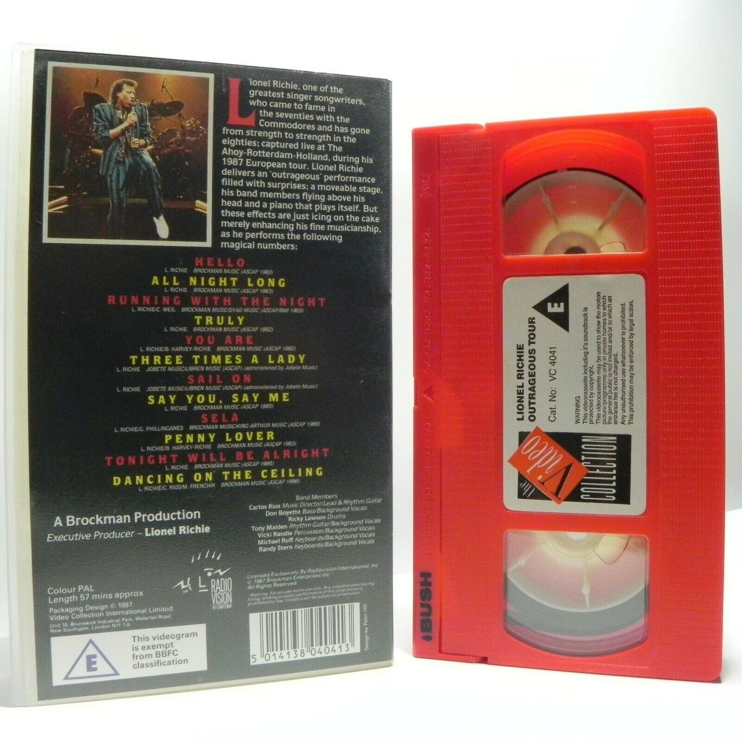 Lionel Richie Live!: The Outrageous Tour - 1987 European Tour - Music - Pal VHS-