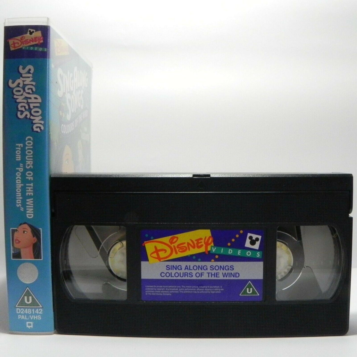 Disney Sing Along Songs: Colours Of The Wind - Pocahontas - Children's - VHS-
