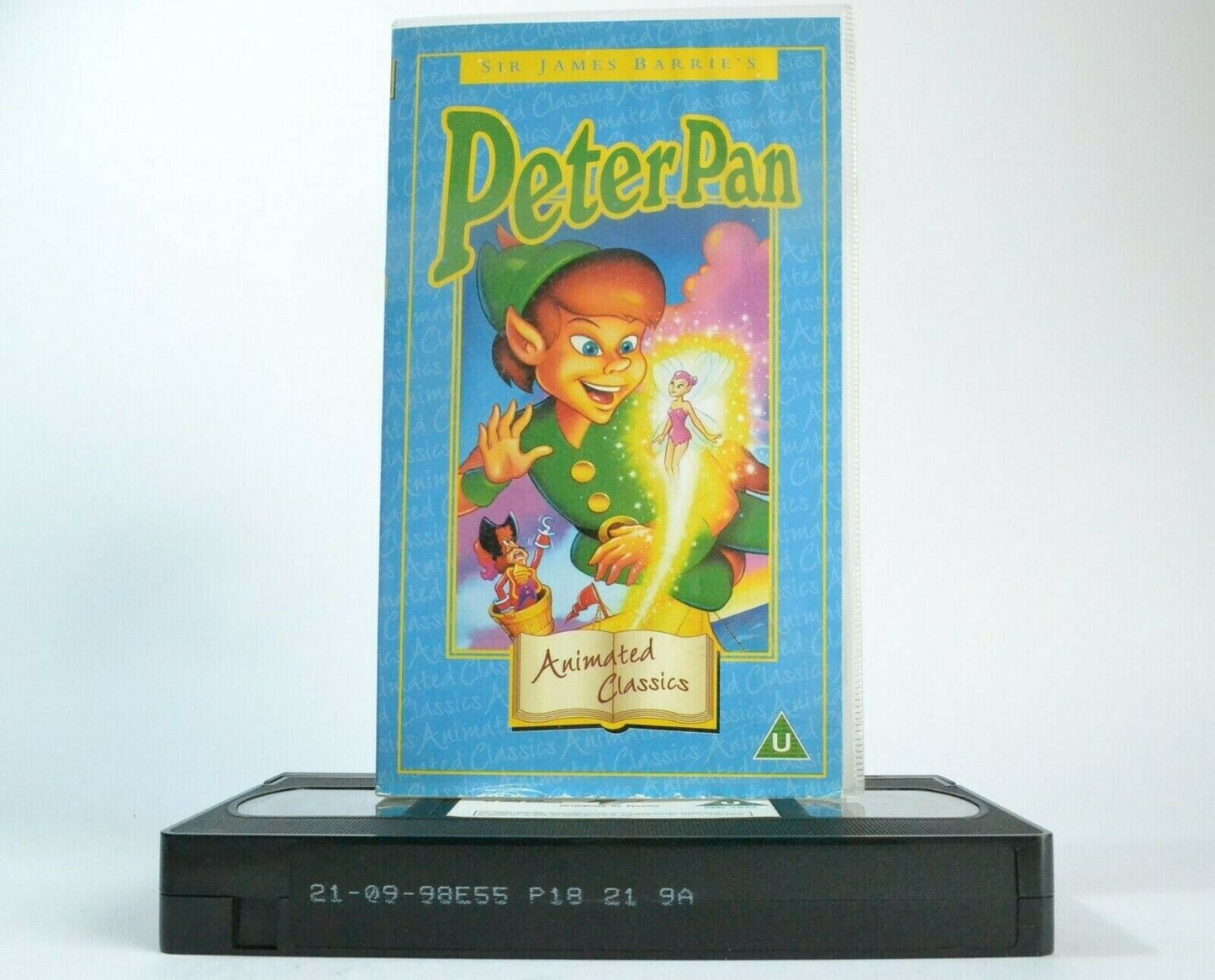 Peter Pan -<Sir James Barrie>- Fairy Tale - Never Never Land - Children's - VHS-