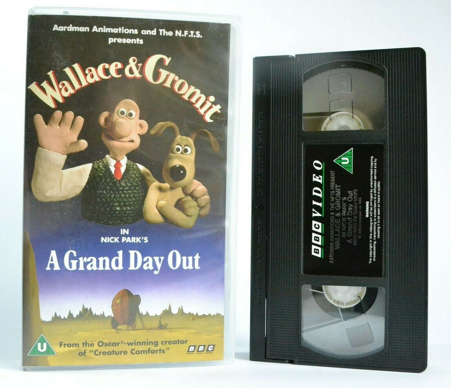 Wallace And Gromit: A Grand Day Out (1993) - By Nick Park - Animated - Pal VHS-
