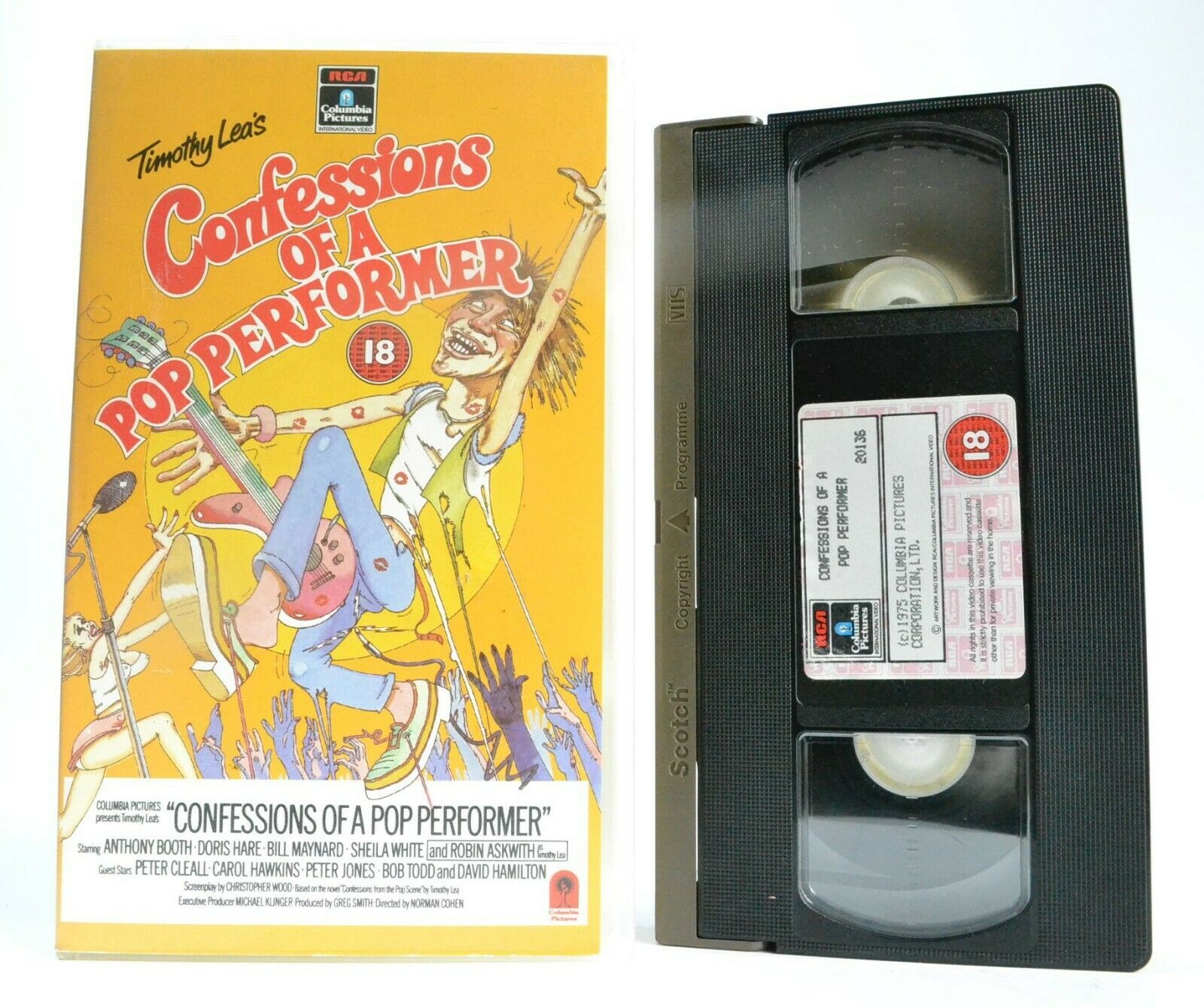 Confessions Of A Pop Performer (1975) - Adult Comedy -<<Timothy Lea>>- Pal VHS-