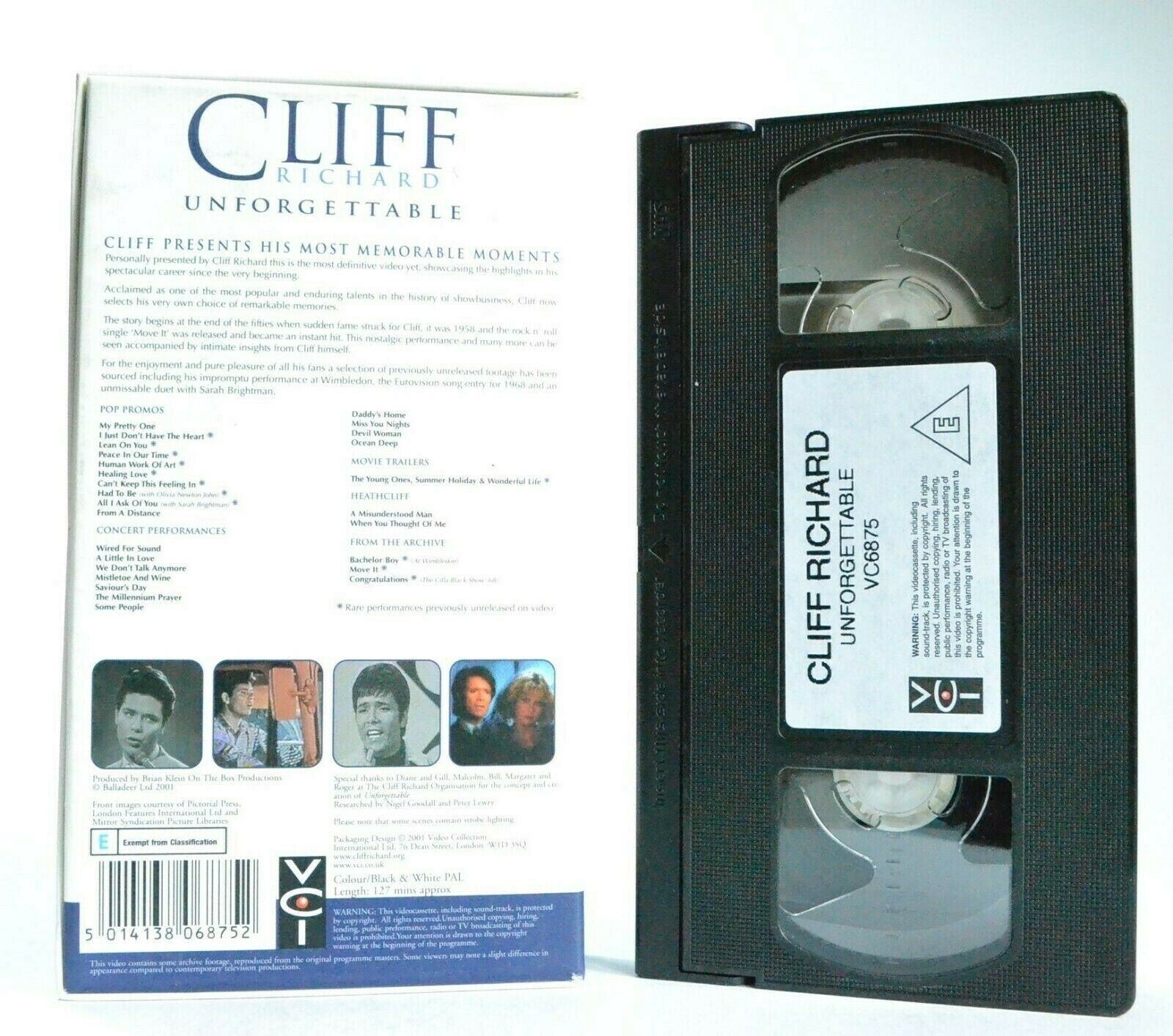 Cliff Richards: Unforgettable - Carton Box - Rare Performances - Music - Pal VHS-