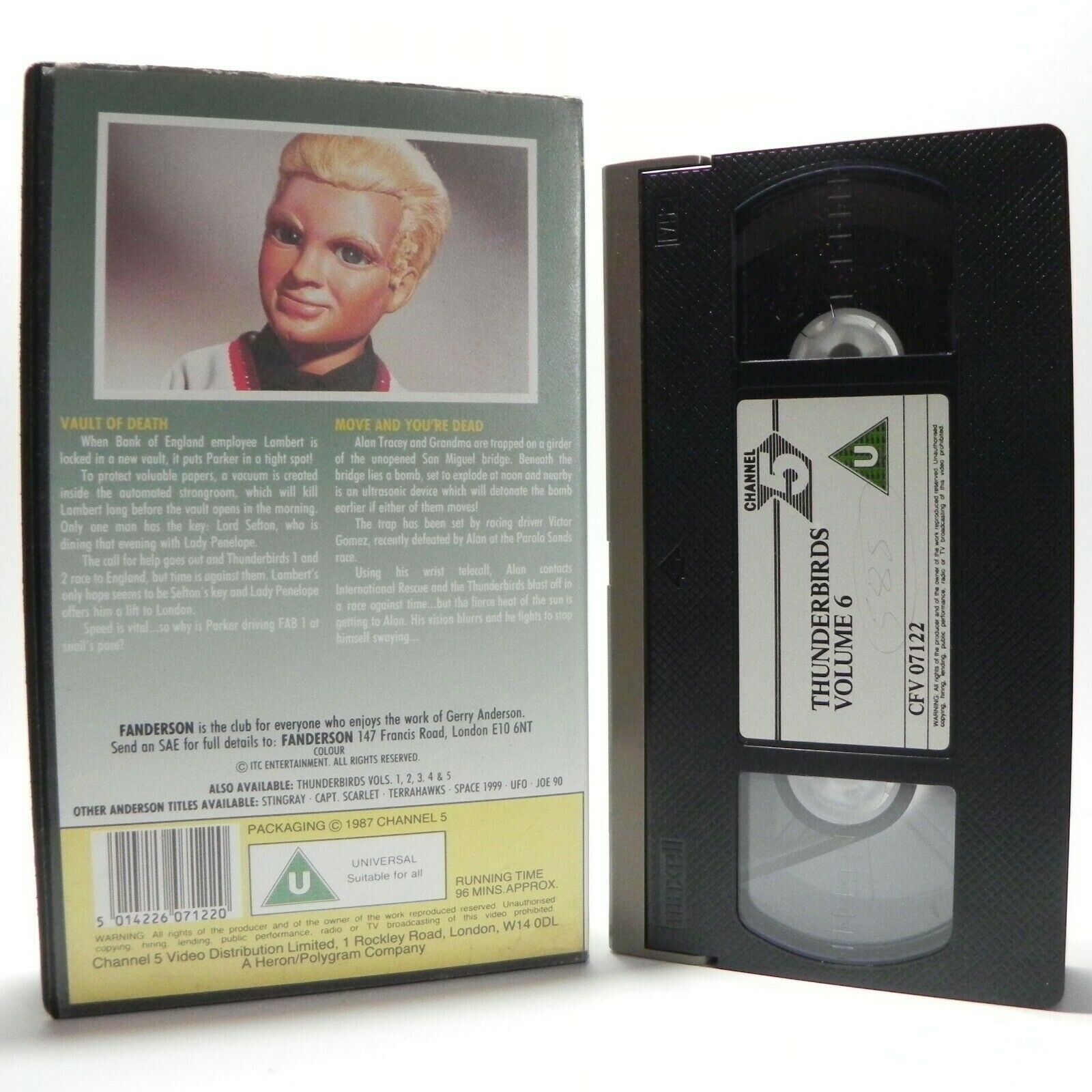 Thunderbirds - Vol.6 - Vault Of Death - Action Adventure - Fantasy - Kids - VHS-