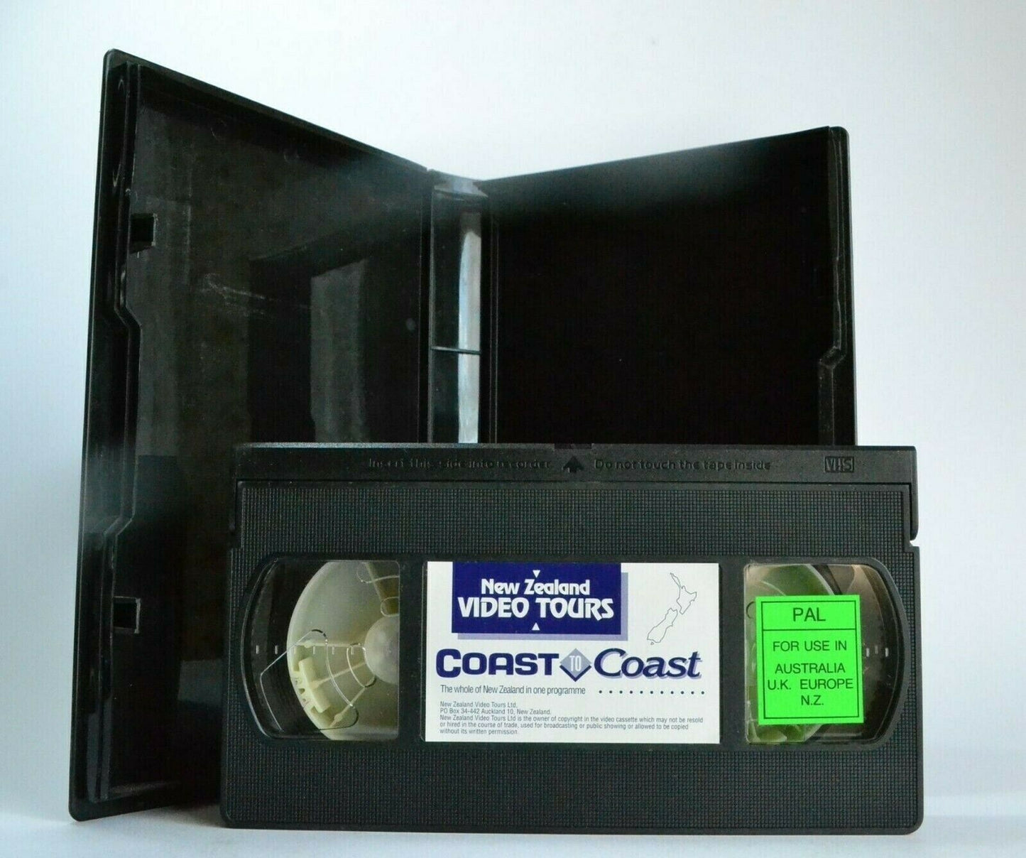 Coast To Coast: New Zealand Video Tour - Cape Reinga - Auckland - Picton - VHS-