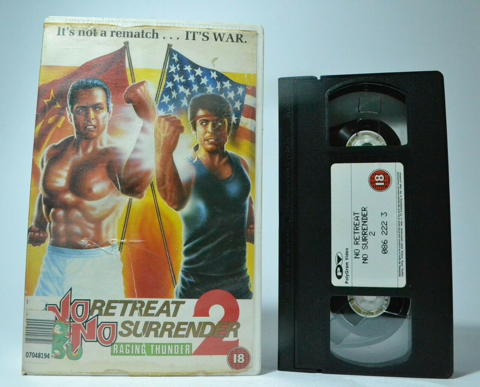 No Retreat No Surrender 2: Raging Thunder (1987): Action/Martial Arst - Pal VHS-