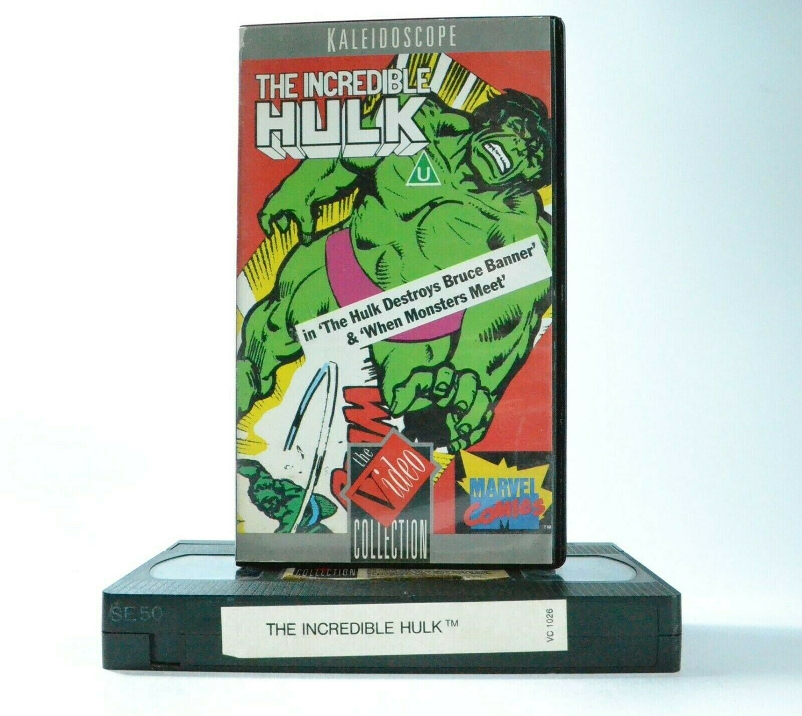 The Incredible Hulk: When Monsters Meet - Animation - Marvel Comics Action - VHS-