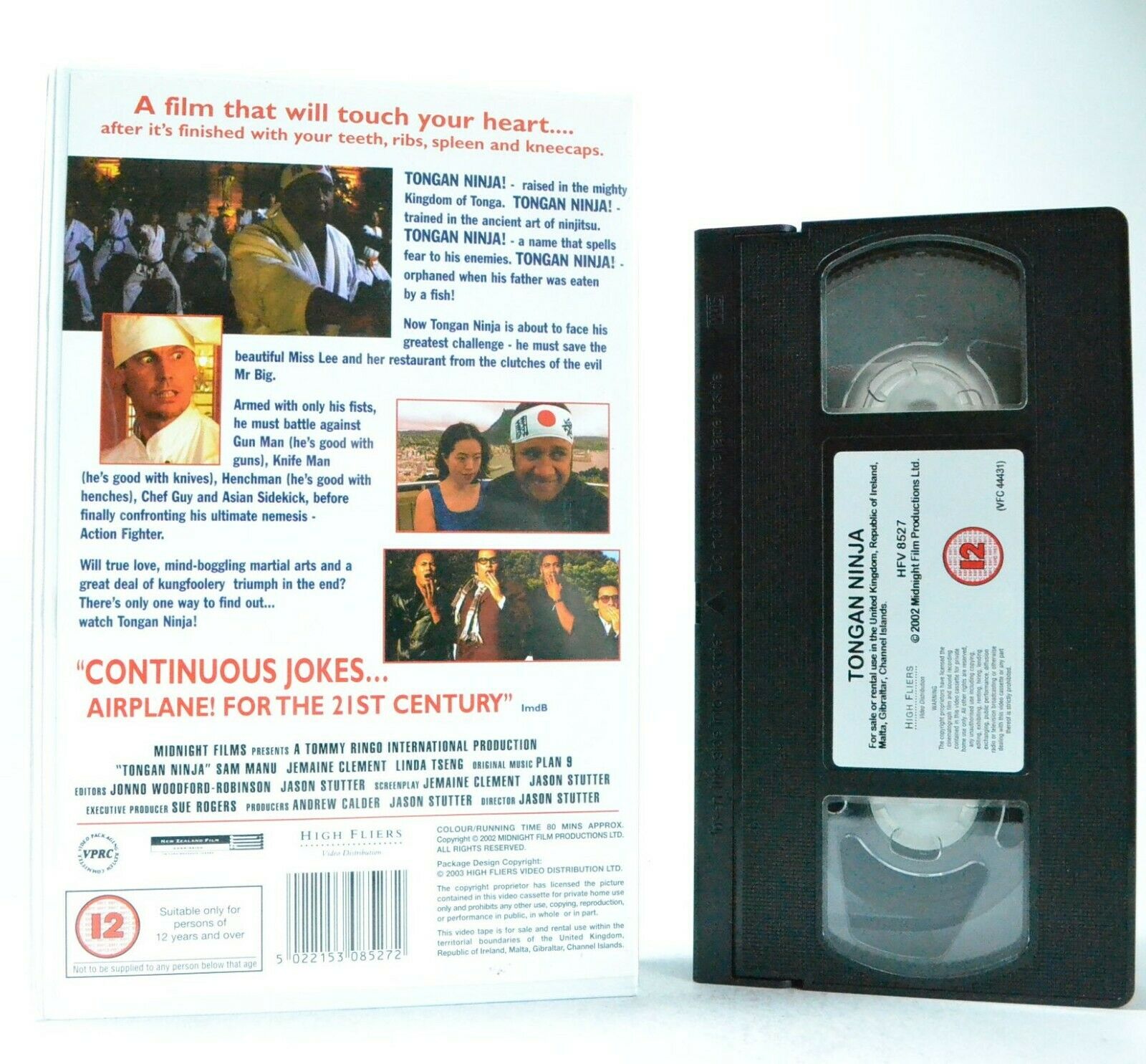 Tongan Ninja: Comedy (2002) - Large Box - Martial Arts Mayhem - Sam Manu - VHS-