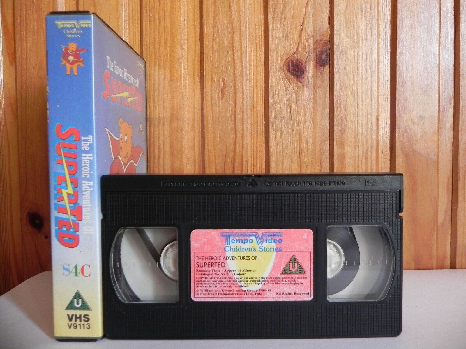 Super Ted: Superhero SuperTed & Spotty Man (1986) Texas Pete - Animated - VHS-
