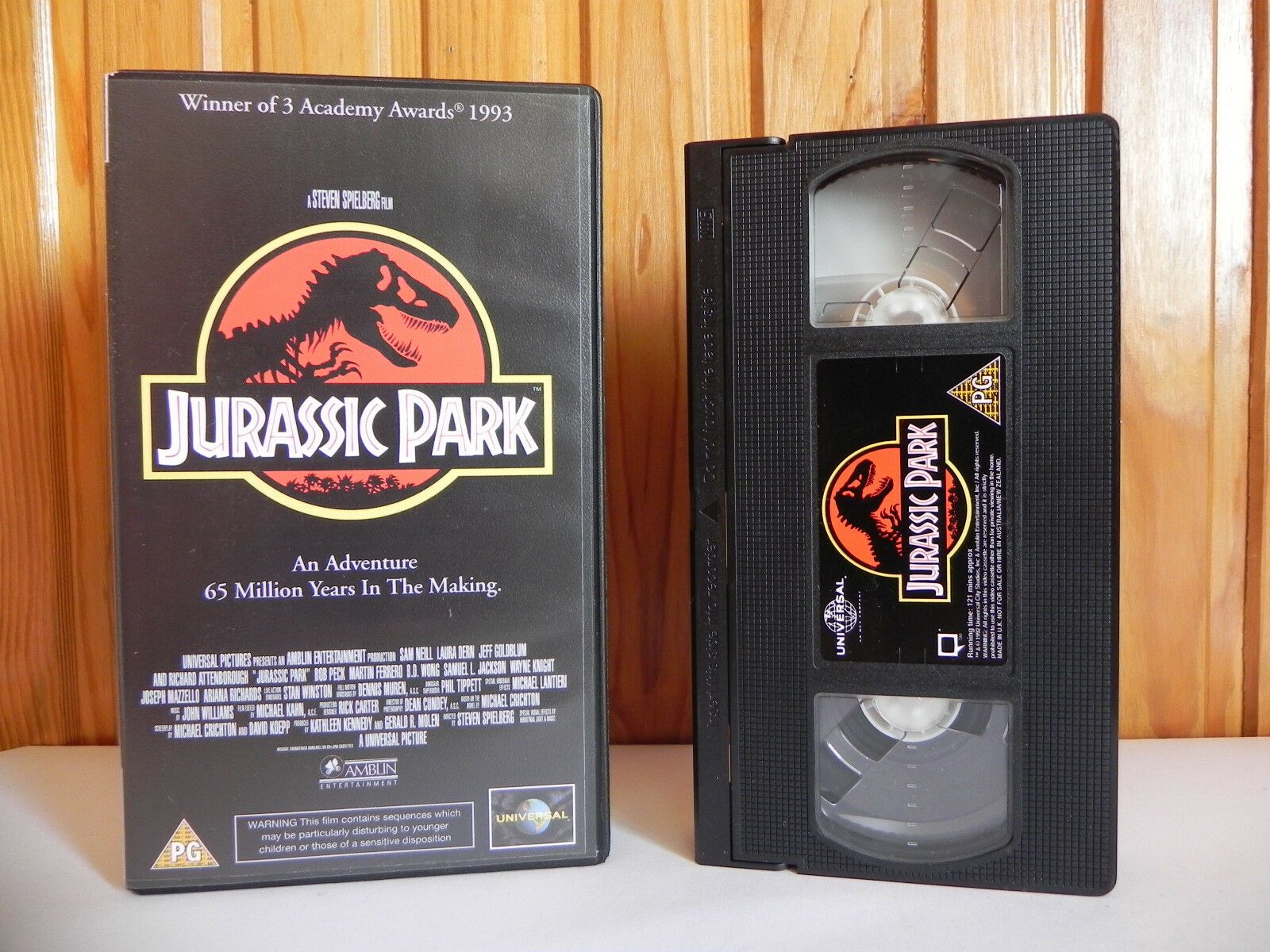 Jurassic Park - Iconic Sleeve - Original 1992 - Universal Studios - Sci-Fi - VHS-