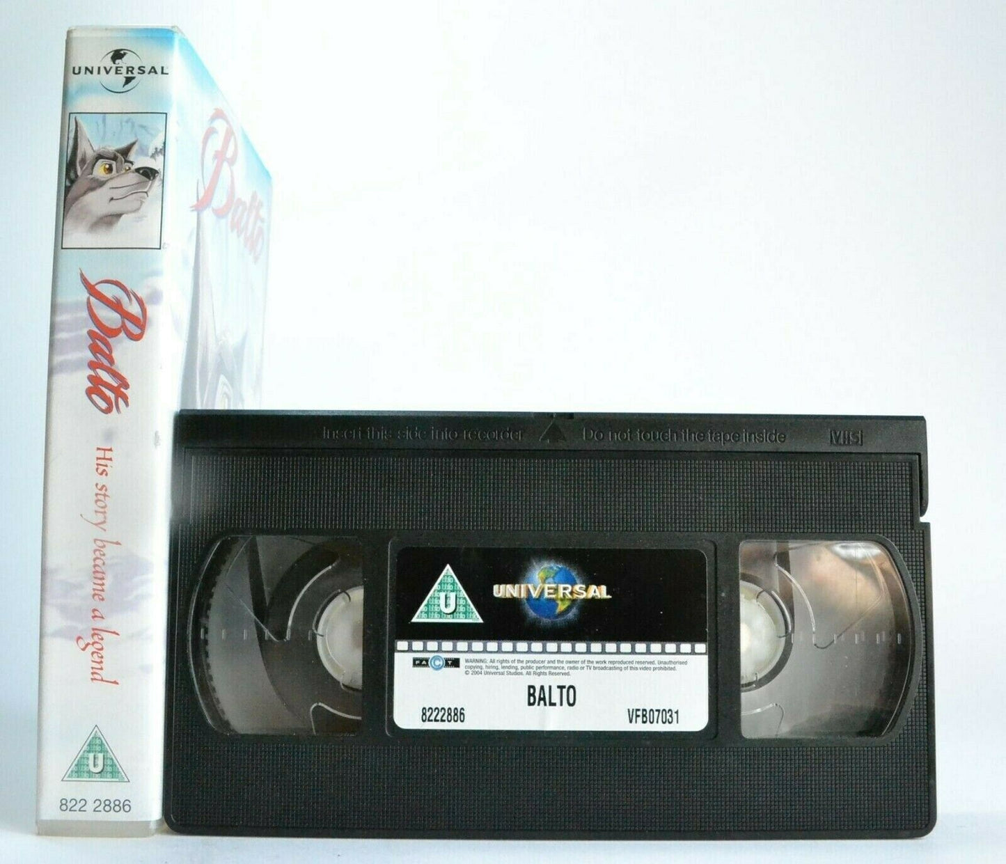 Balto (1995):Based On True Story - Animated Adventure - Kevin Bacon - Kids - VHS-