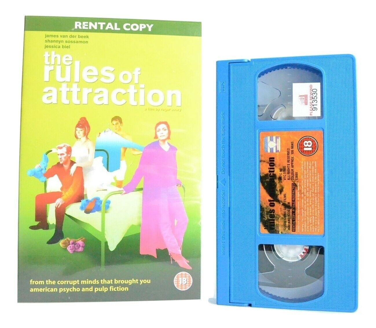 The Rules Of Attraction: Comedy Drama - Large Box - James Van Der Beek - VHS-