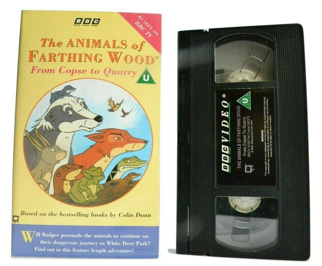 The Animals Of Farthing Wood: From Copse To Quarry; [Colin Dann] Kids - Pal VHS-